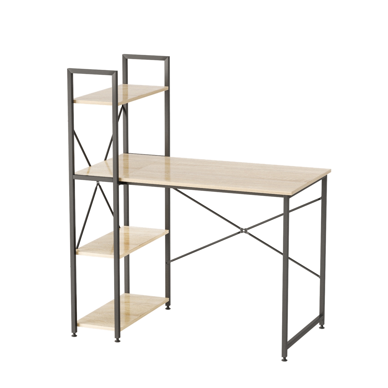 Bestier – Bureaux pour le bureau à domicile avec étagère réversible, bureau de 41&nbsp;po