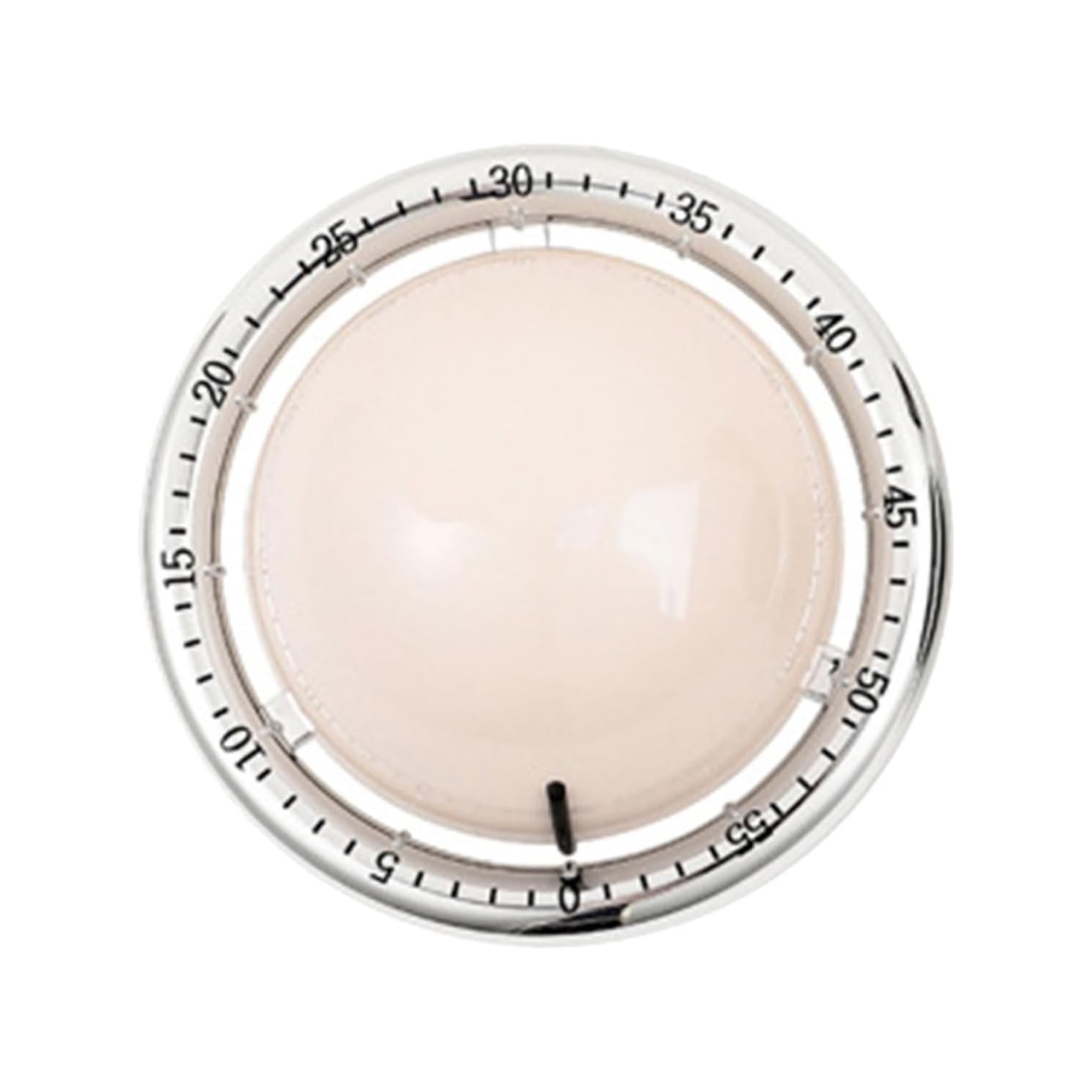 Digital mechanical kitchen timer, durable ABS manual kitchen timer, magnetic timer time manager - white