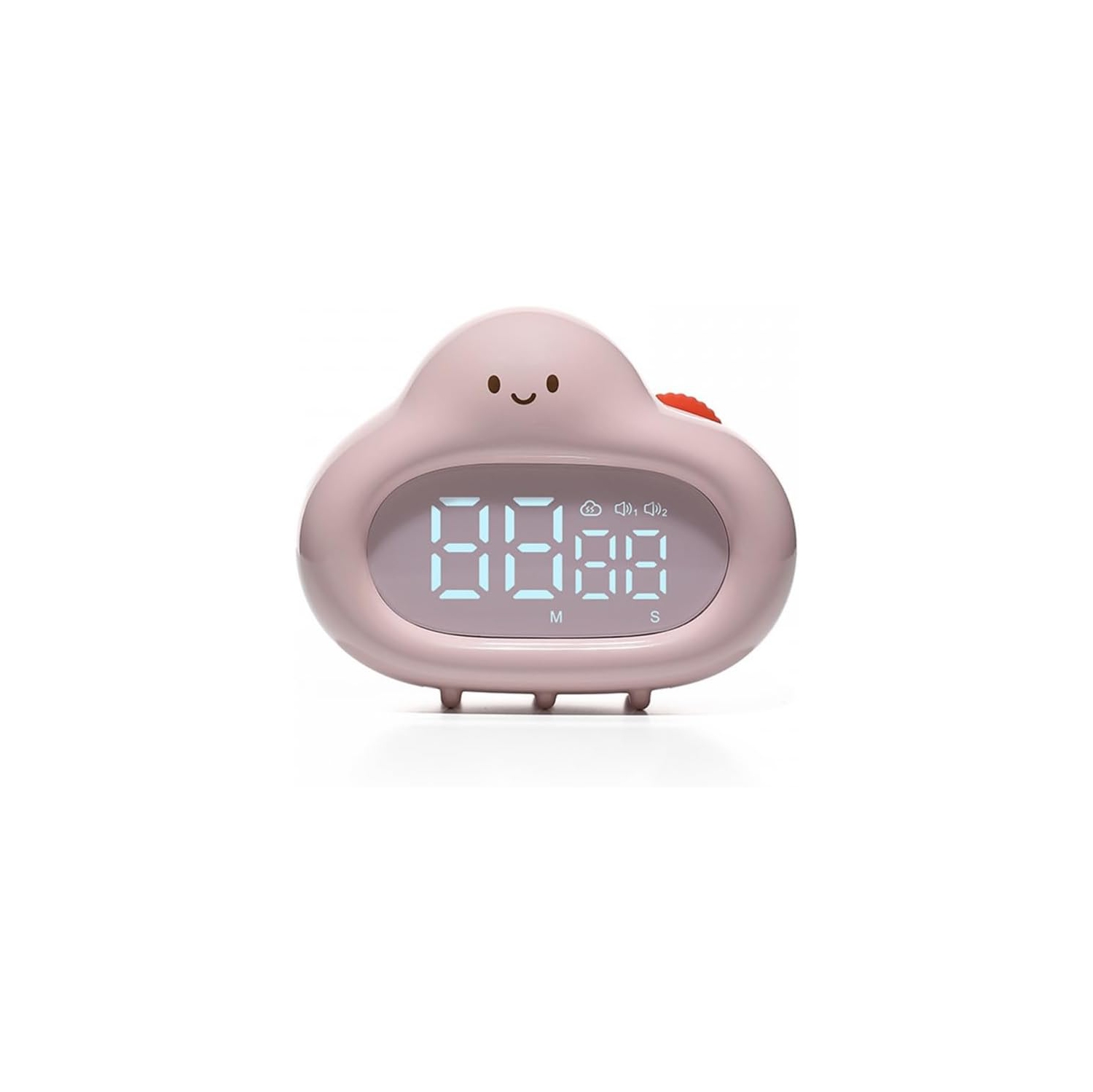 Visual timer, pear-shaped alarm clock, cute digital timer with forward and backward timing function, suitable for home, bedroom, kitchen, yoga,