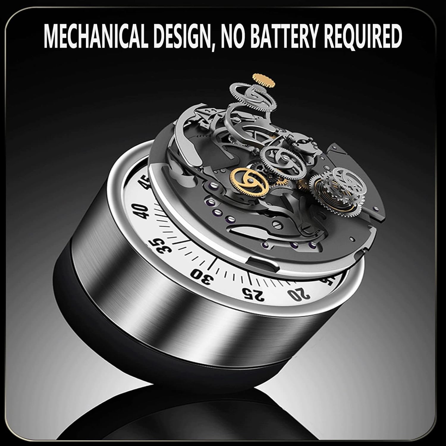 Visual timer kitchen machine timer learning children's kitchen reminder magnetic cooking stopwatch alarm clock - red