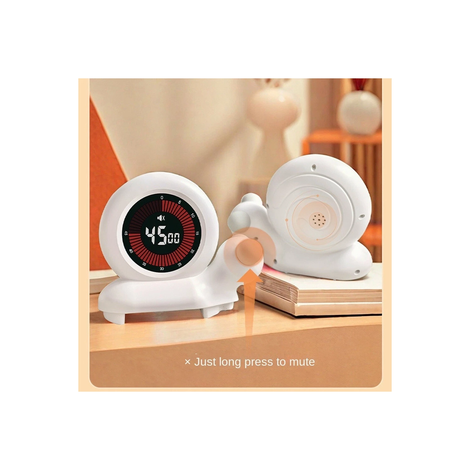 Easy-to-use digital rechargeable visual timer with clear interface for exercise and training for kids and adults