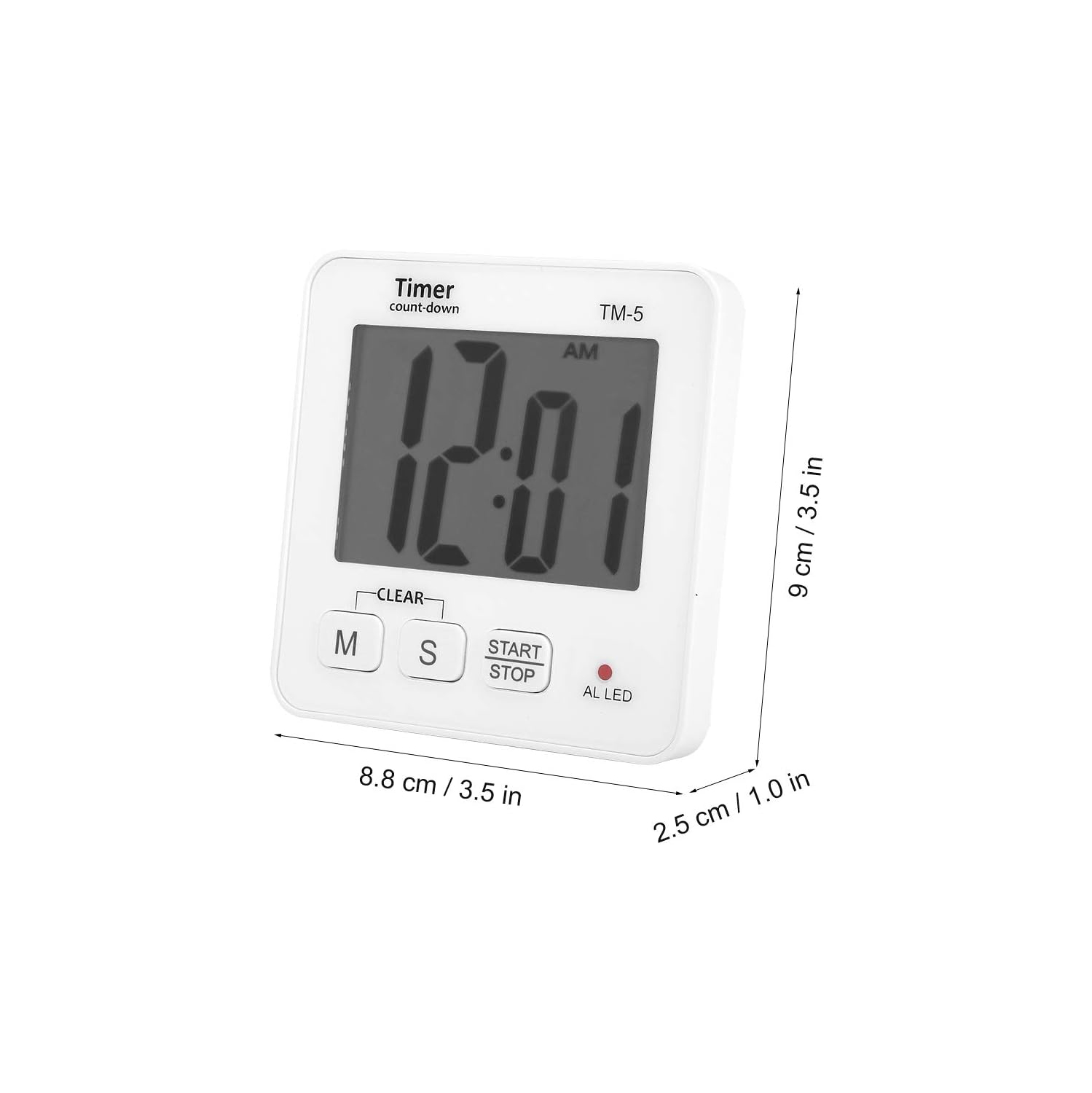 Timer, ABS material, durable, clear reading, high stability. Kitchen timer, convenient and practical digital timer, excellent workmanship