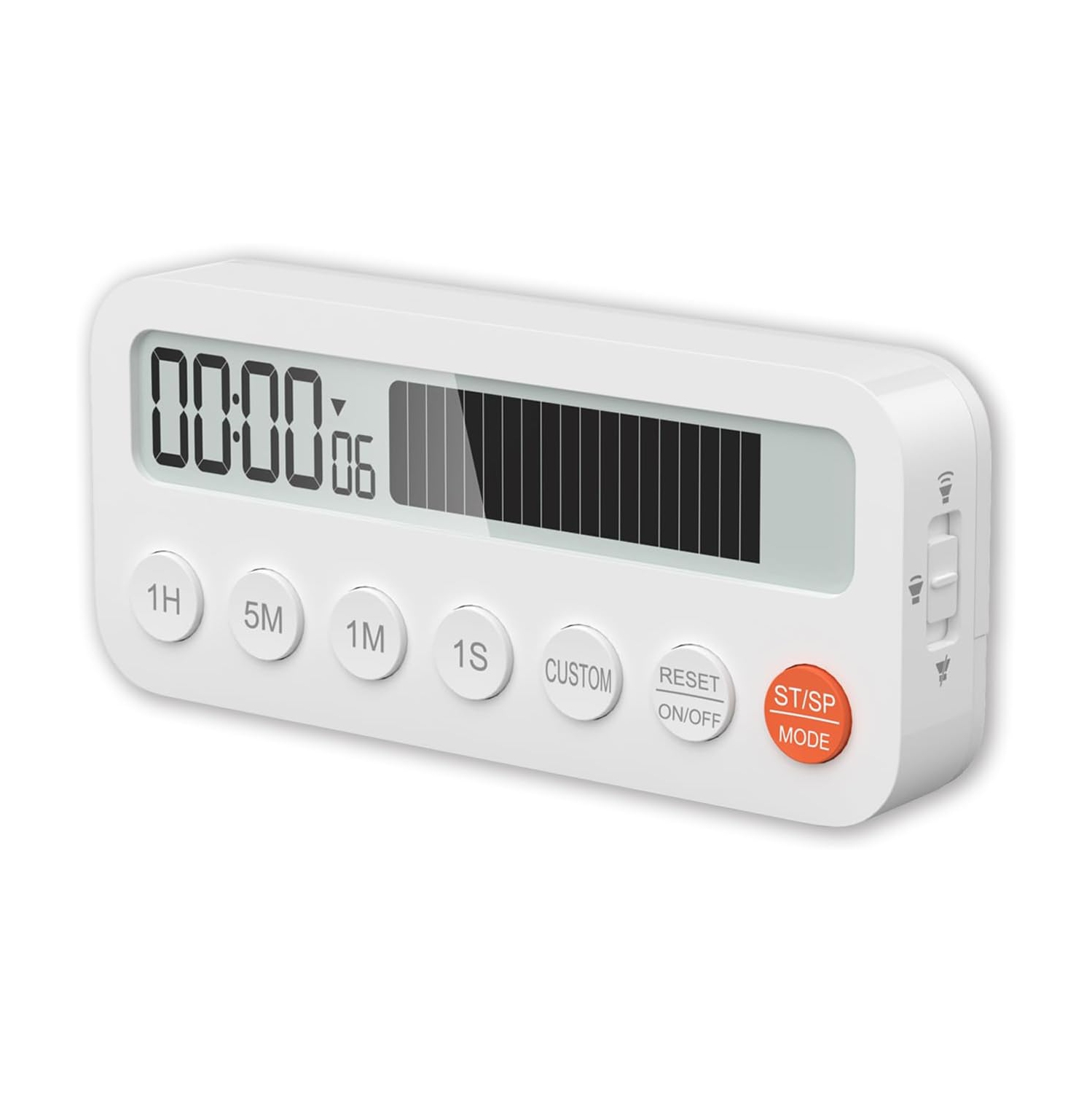 Timer baking time digital timer digital student timer with magnetic stand alarm clock student white plastic magnetic - B