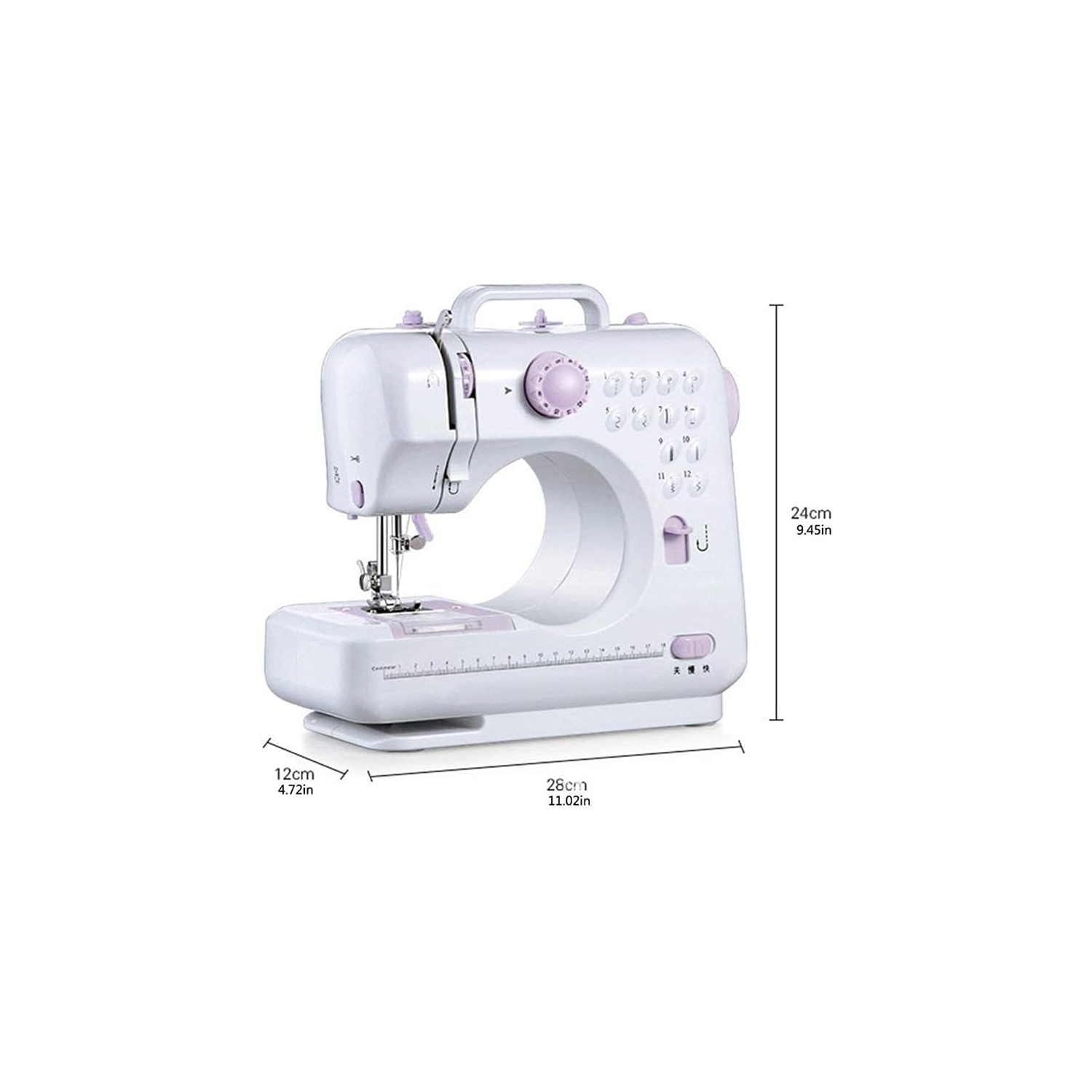 Electric sewing machine portable household sewing machine beginner free arm making mending machine suitable for DIY making portable sewing machine