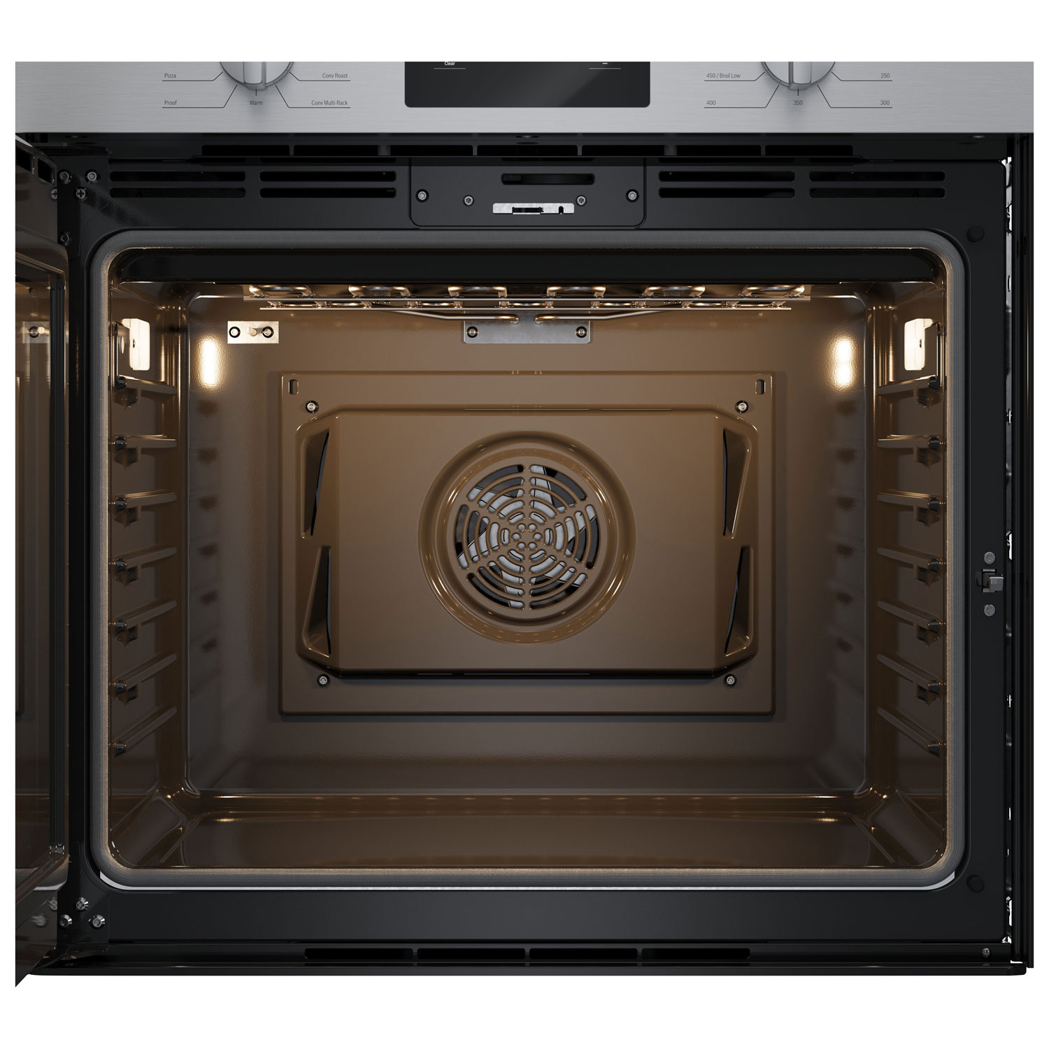 Four mural combiné électrique à convection véritable 4,6 pi³ 30 po de Bosch - Inox