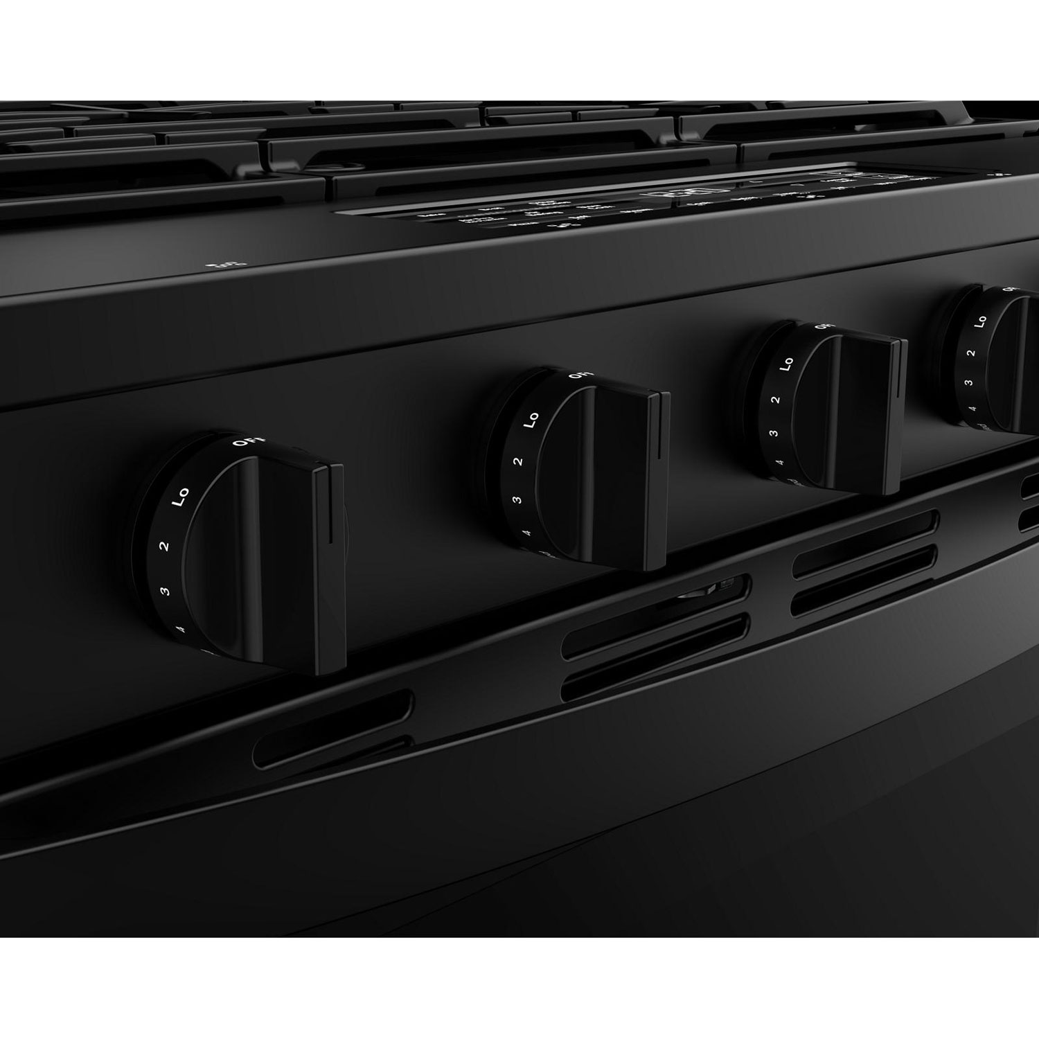 Whirlpool 30" 5.0 Cu. Ft. Fan Convection 5-Burner Slide-In Gas Range - Black