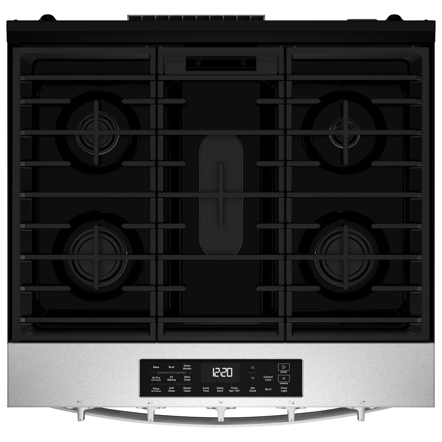 Whirlpool 30" 5.0 Cu. Ft. Fan Convection 5-Burner Slide-In Gas Range - Stainless Steel