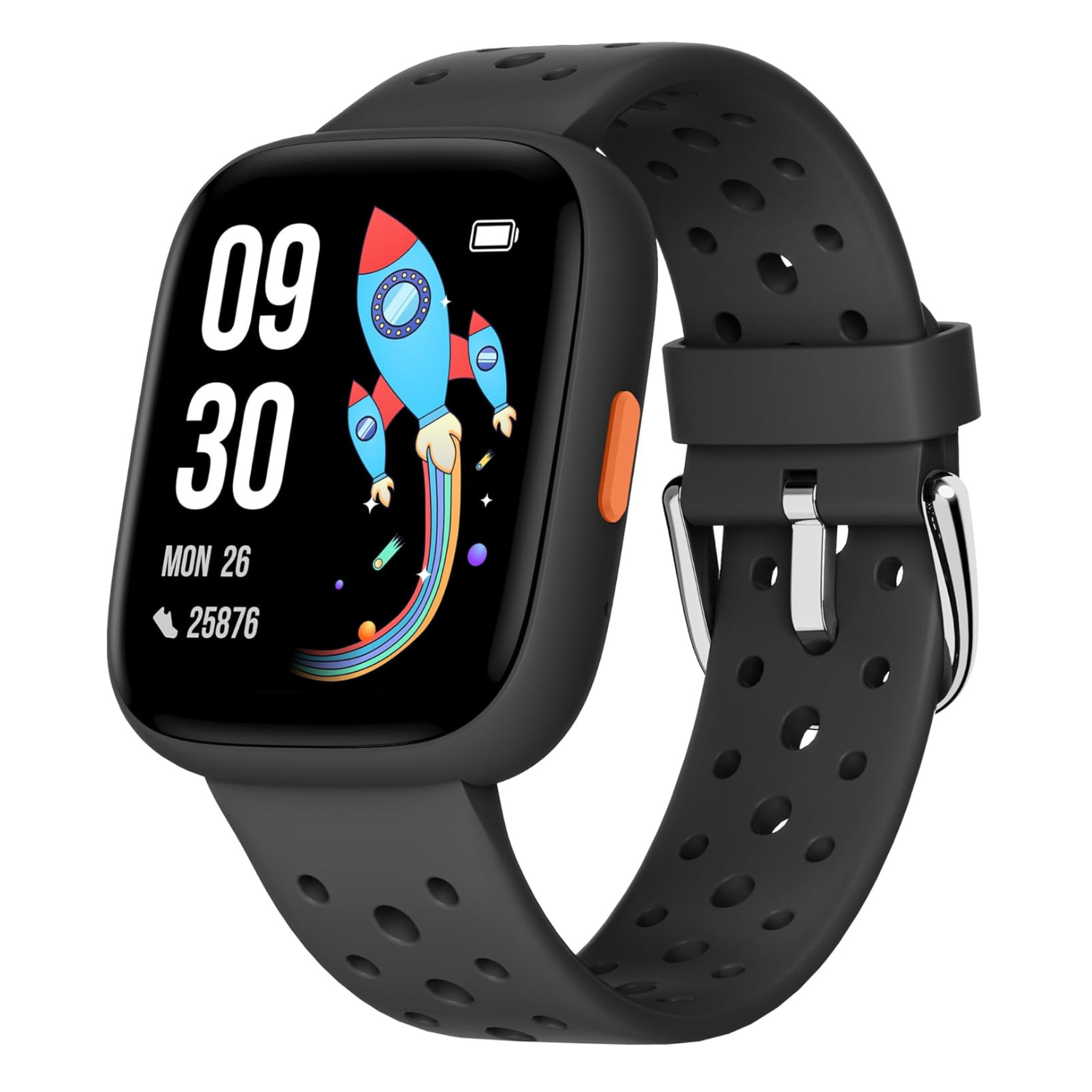 Mehiaz Smart Watch for Kids, 1.8" Fitness Tracker Watch Pedometer, Heart Rate, Sleep Monitor, IP68 Waterproof, Calorie Step Counter, Puzzle Games