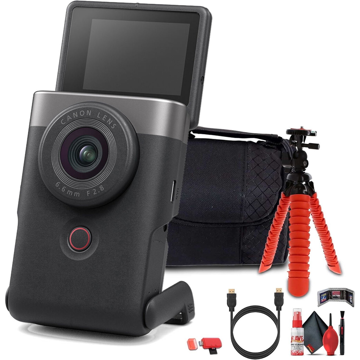 Canon PowerShot V10 Content Creator Compact Vlogging Camera + More