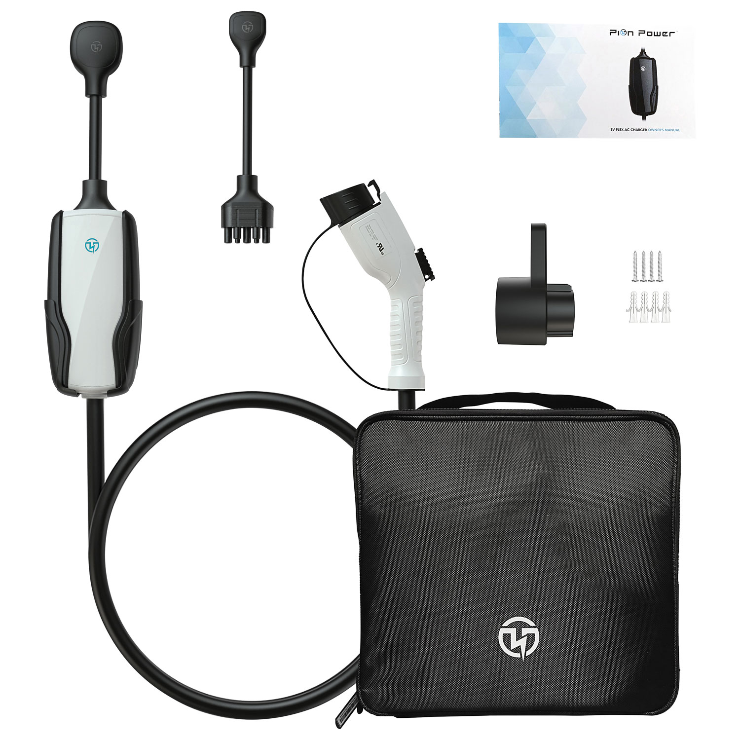 Pion Power Flex-AC Elite 32A Level 2 Portable Smart Electric Vehicle Charger - White