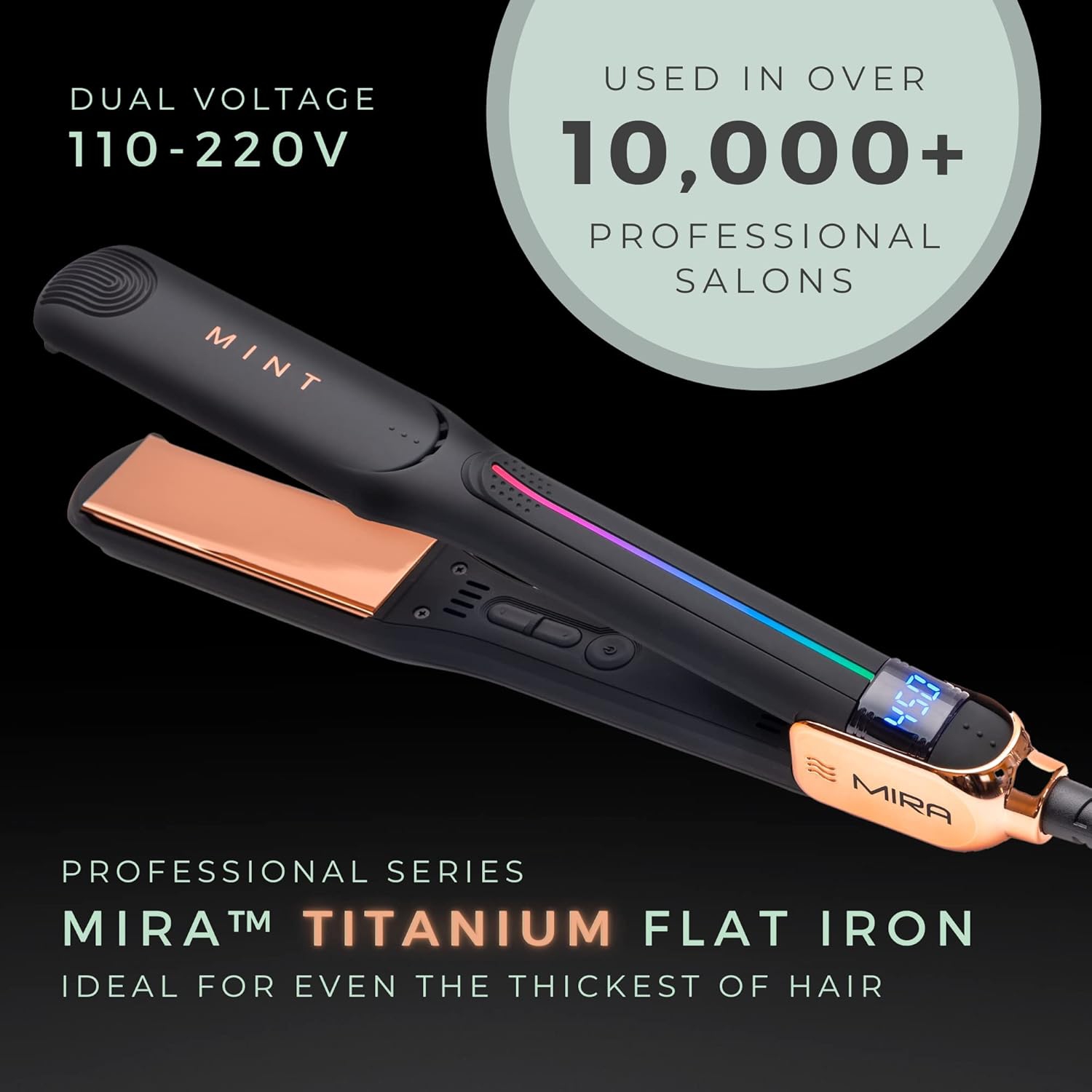 MINT MIRA TITANIUM 1.25" FLAT IRON