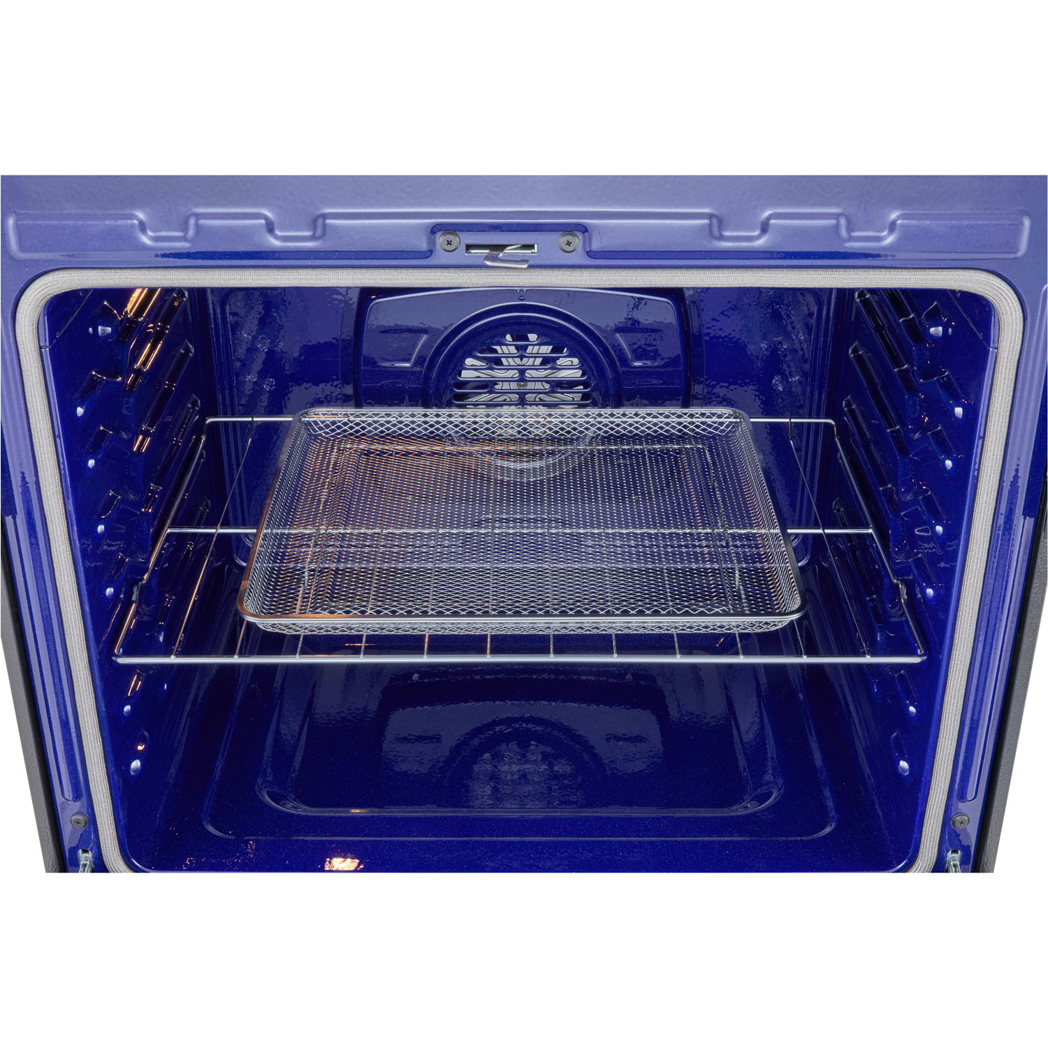 Cuisinière électrique autonome à 5 éléments avec convection véritable et friture à air chaud 6,3 pi³ 30 po de LG - Inox noir