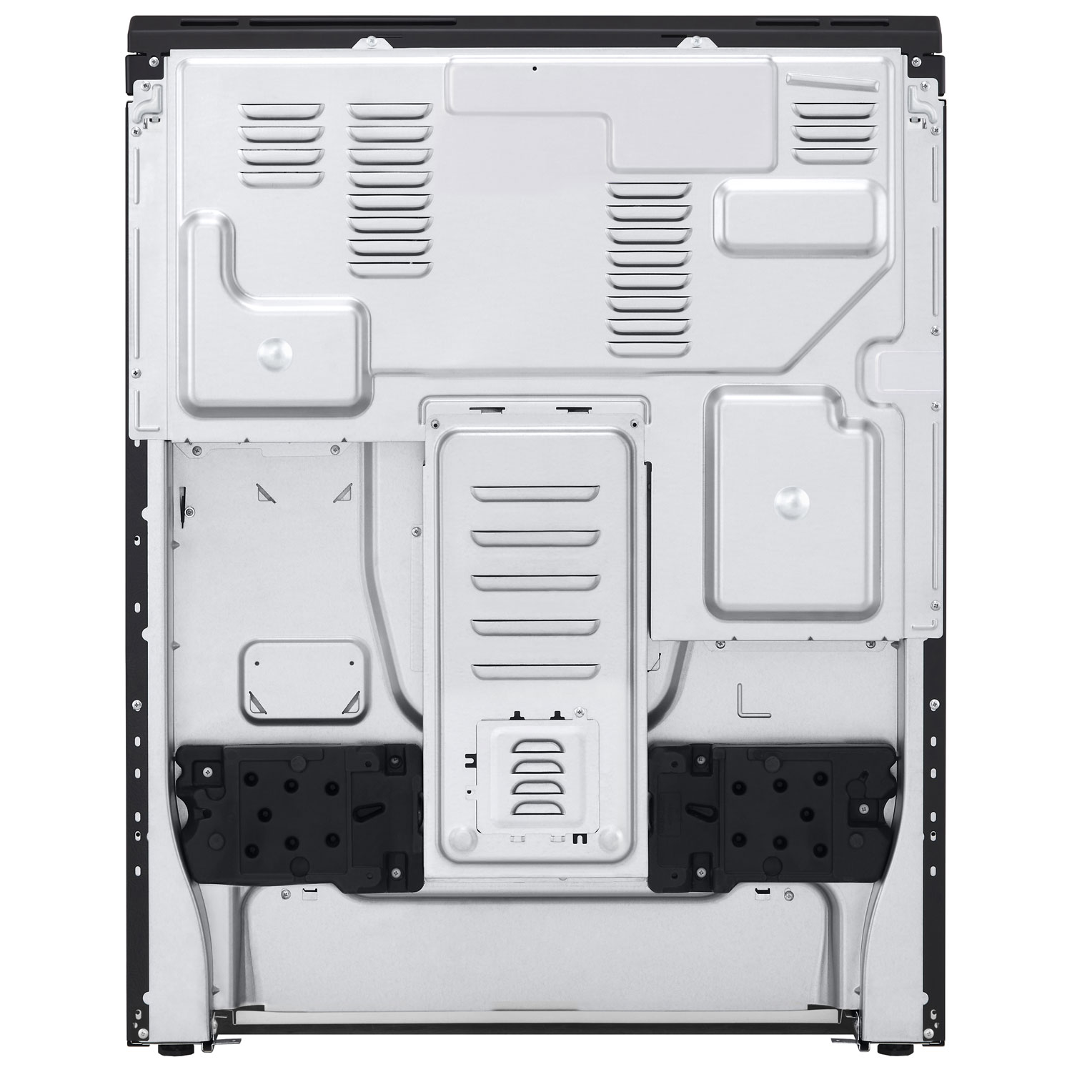 LG 30" 6.3 Cu. Ft. Fan Convection 5-Element Slide-In Electric Air Fry Range - Black Stainless Steel