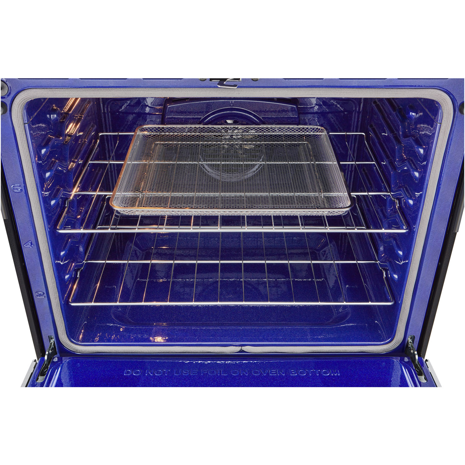 Cuisinière électrique encastrable à 5 éléments avec convection véritable et friture à l'air 6,3 pi³ 30 po de LG - Inox