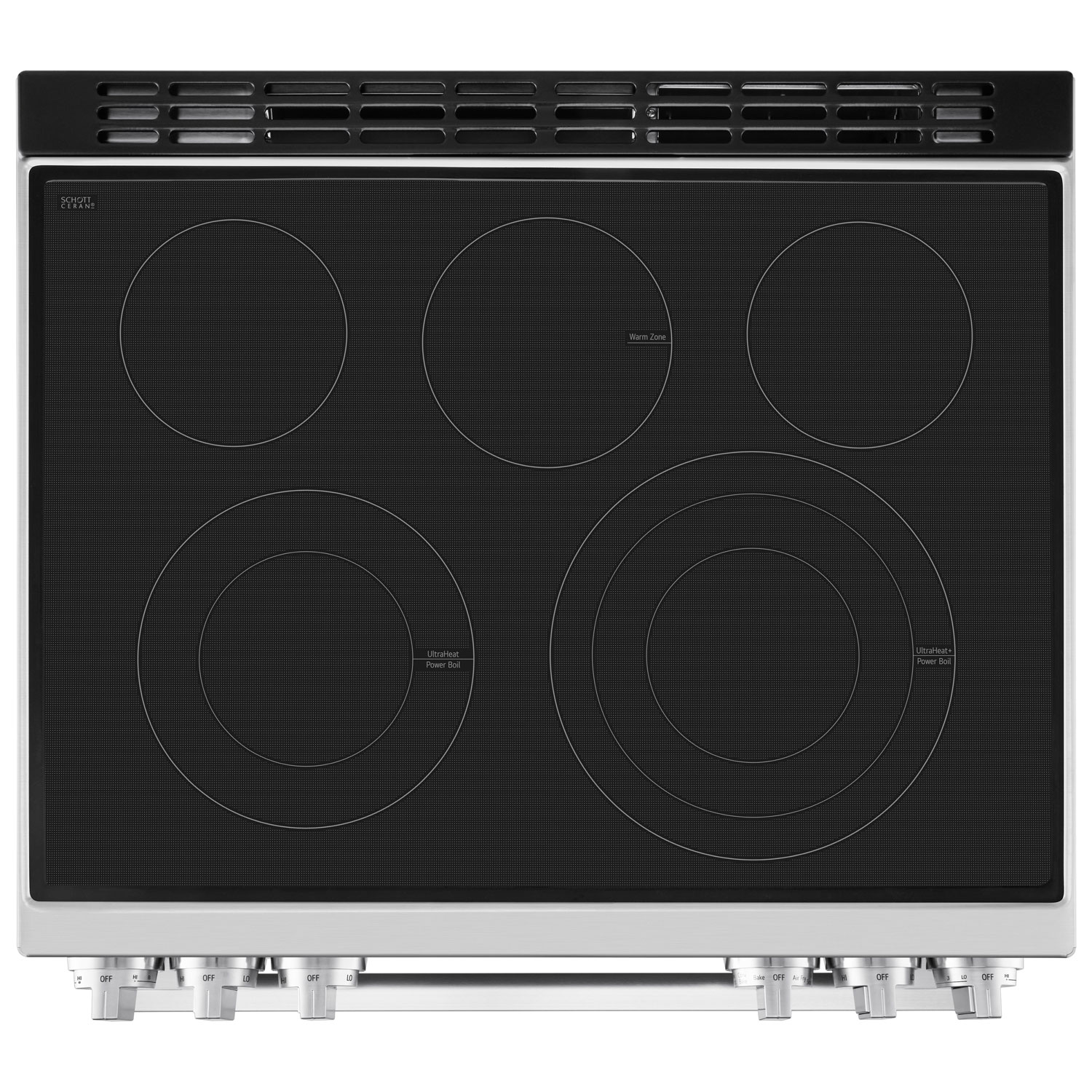 LG 30" 6.3 Cu. Ft. True Convection 5-Element Slide-In Electric Air Fry Range - Stainless Steel
