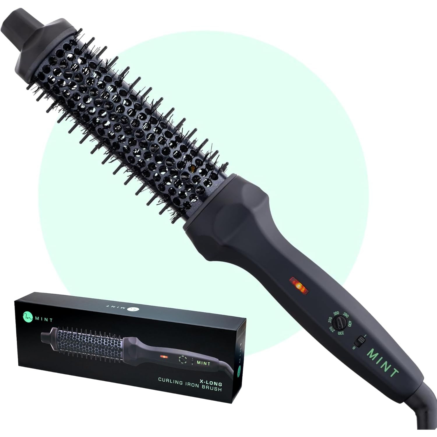 MINT 1 1/3 Inch Thermal Brush for Effortless Curls, Volume & Waves