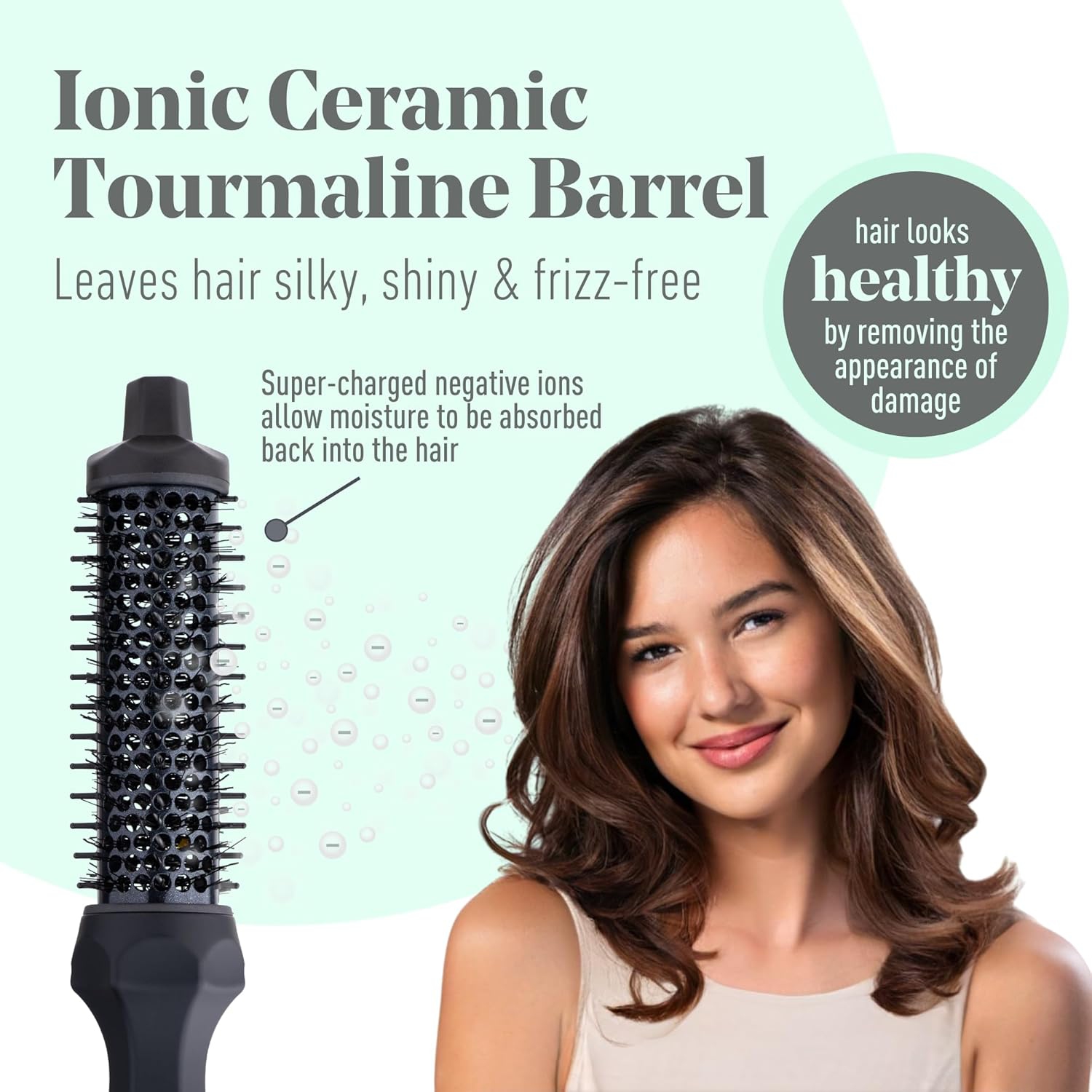 MINT 1 1/3 Inch Thermal Brush for Effortless Curls, Volume & Waves