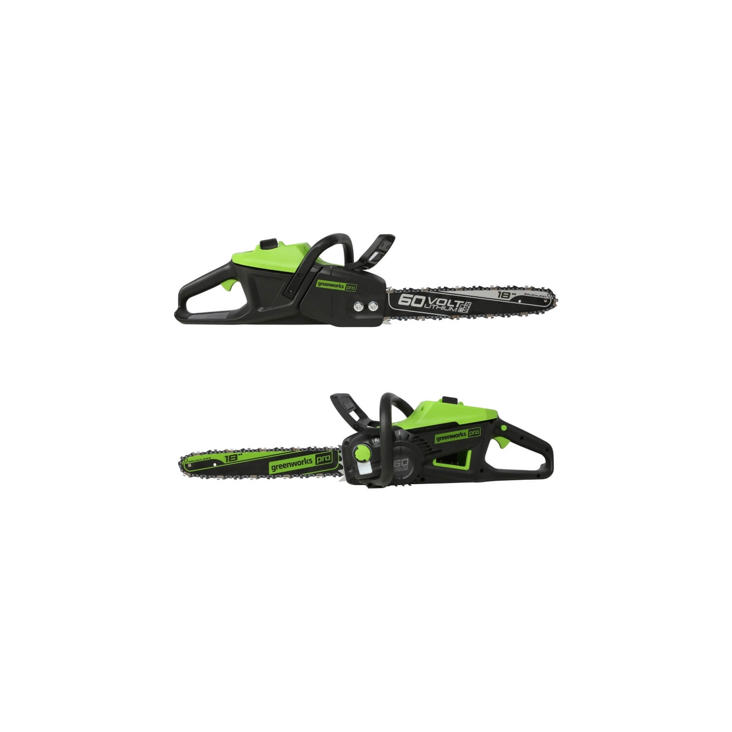 Scie à chaîne sans balais 60 V de 18 po de Greenworks, batterie 4,0 Ah et chargeur inclus