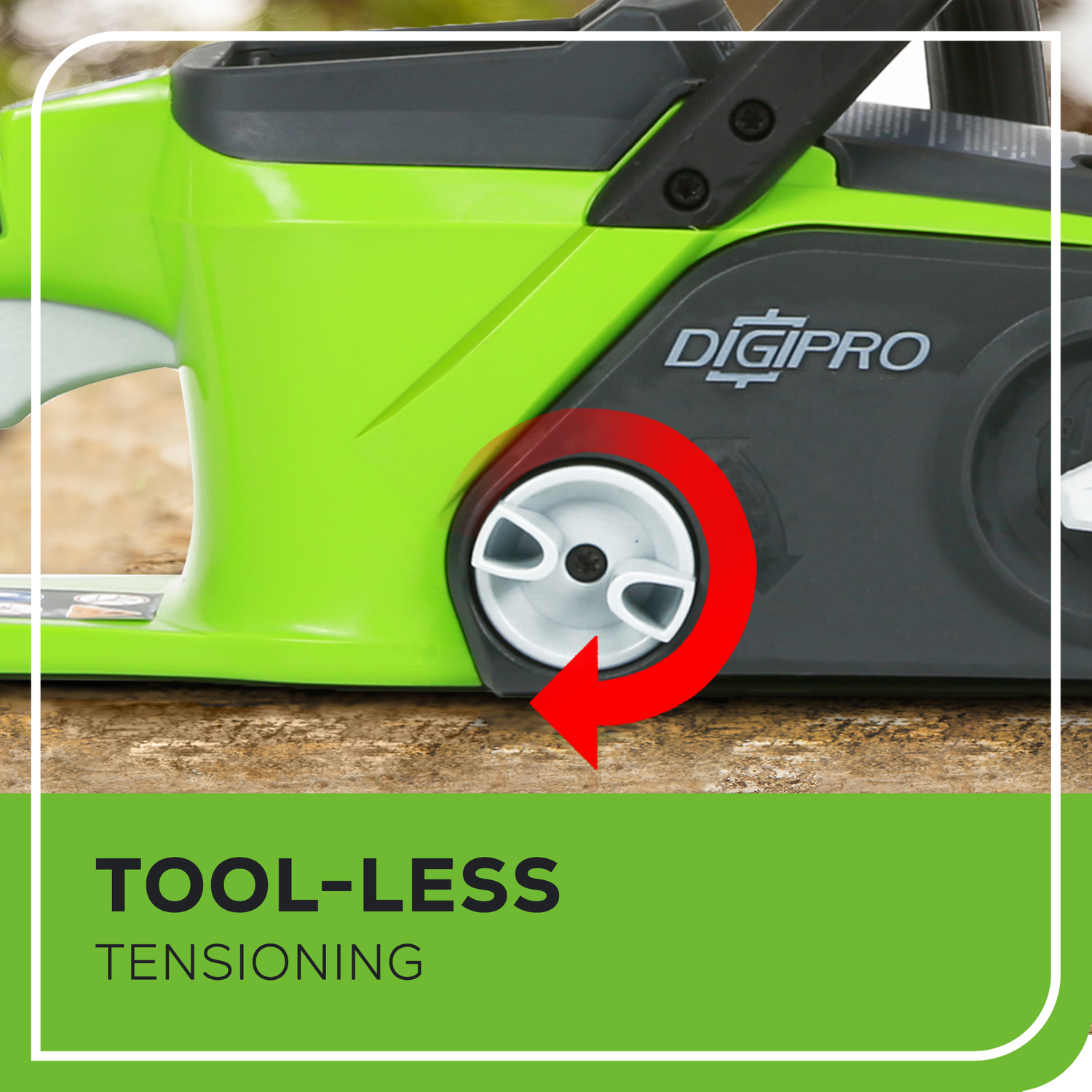 Scie à chaîne sans balais 40&nbsp;V de 14&nbsp;po de Greenworks, batterie et chargeur non inclus