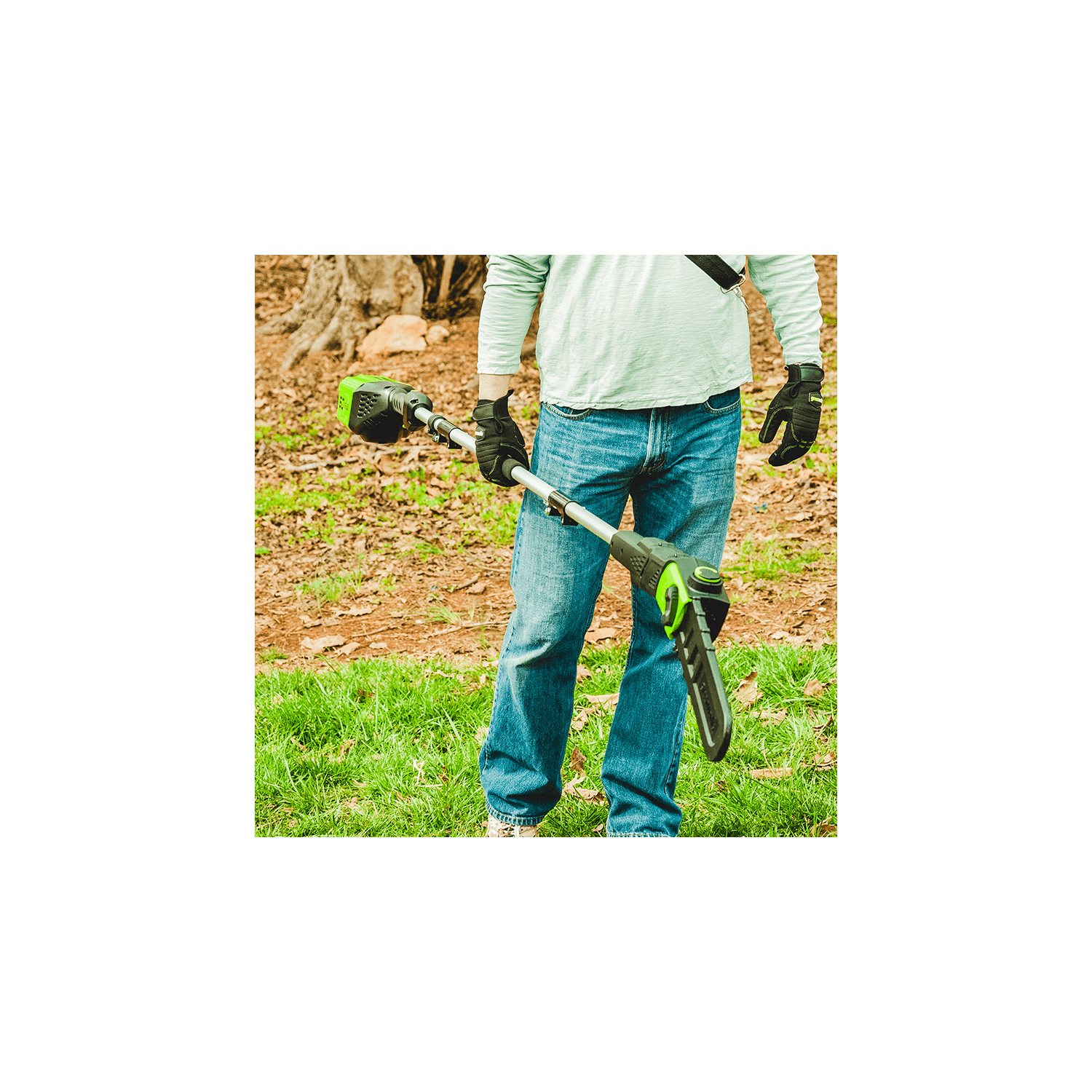 Greenworks 60V 10" Brushless Polesaw, Battery and Charger Not Included