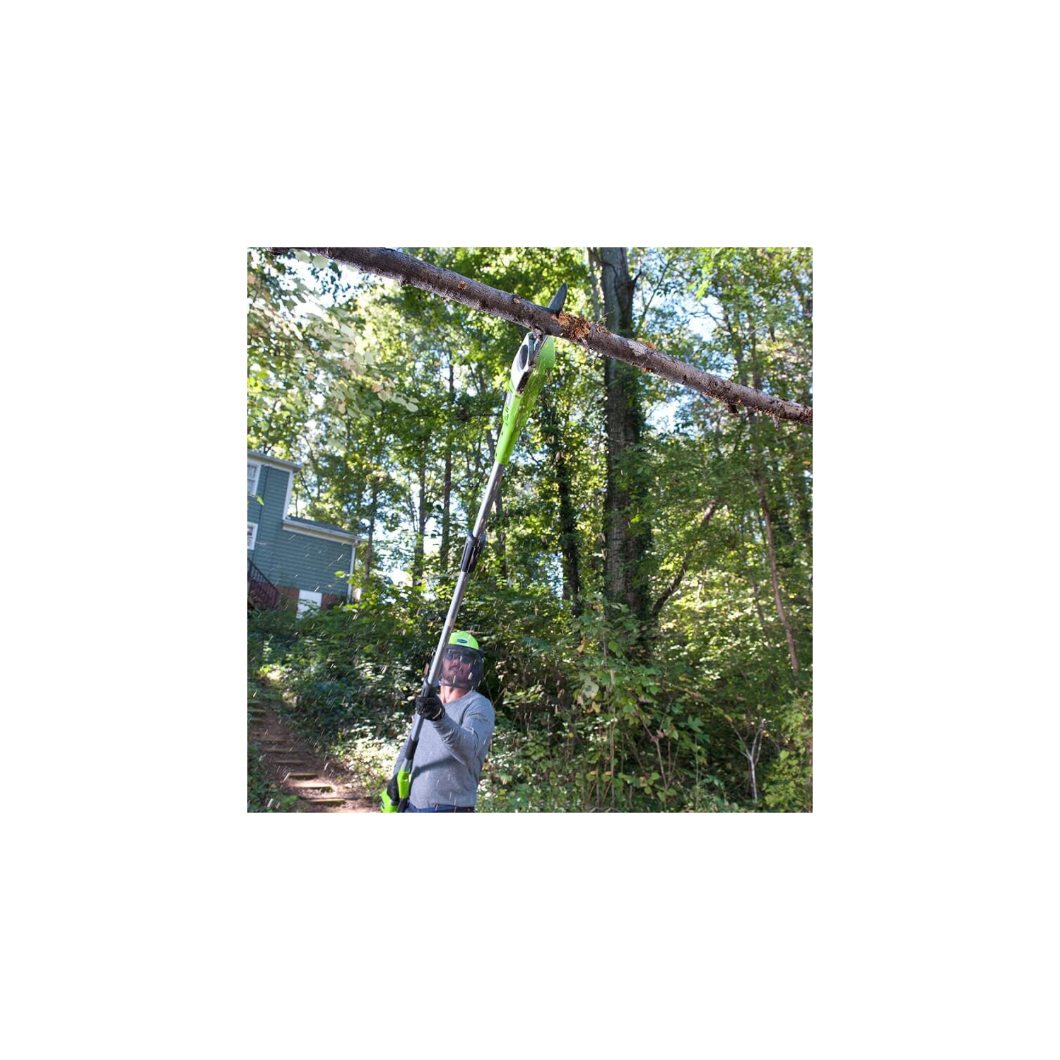 Greenworks 40V 8" Pole Saw, Battery and Charger Not Included