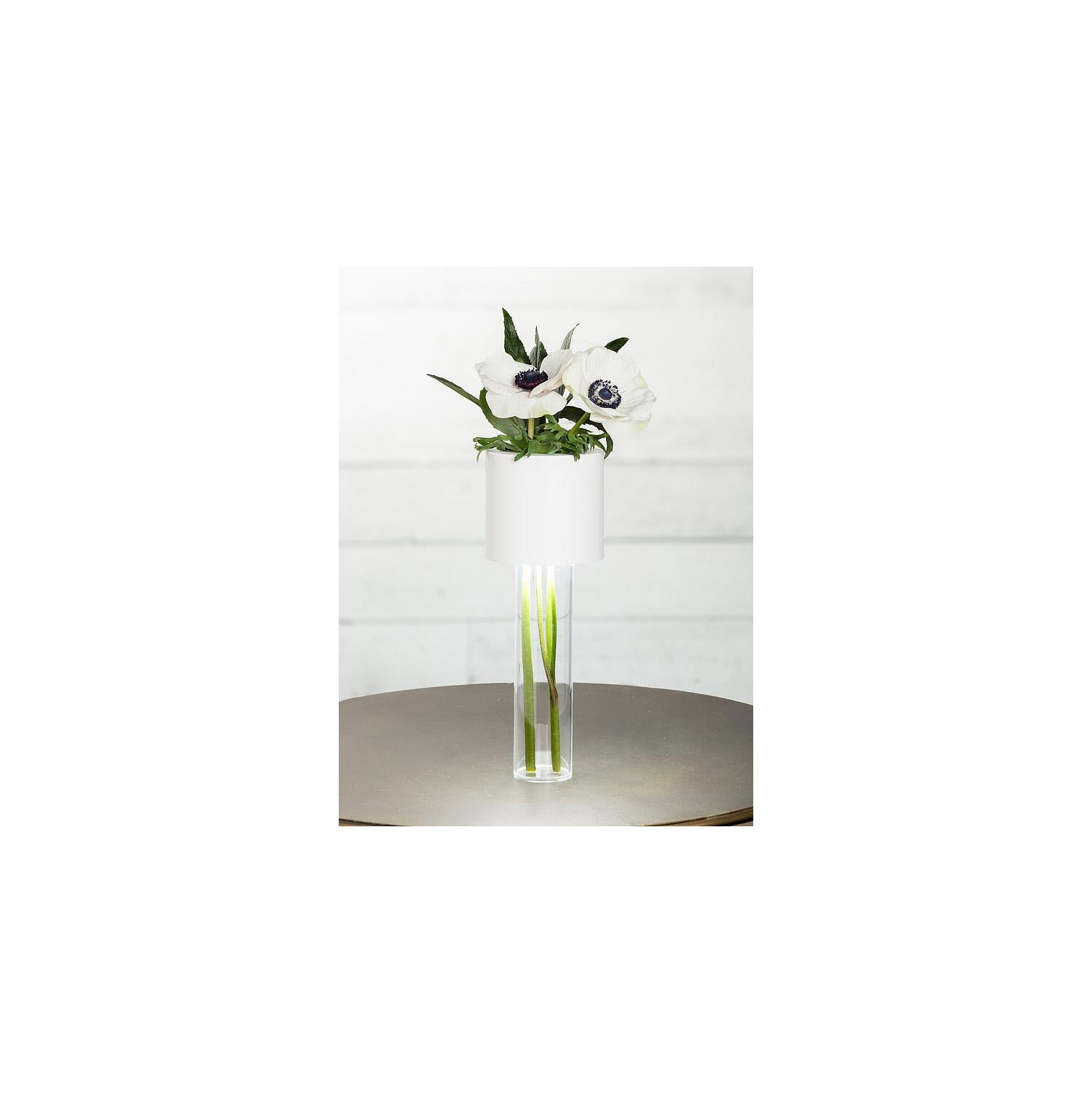 Abbott LED Vase Table Lamp, Rechargeable Dimmable Light, Touch Control with 3 Brightness Levels, Modern 2-in-1 Vase and Ambient Light for Home Décor,