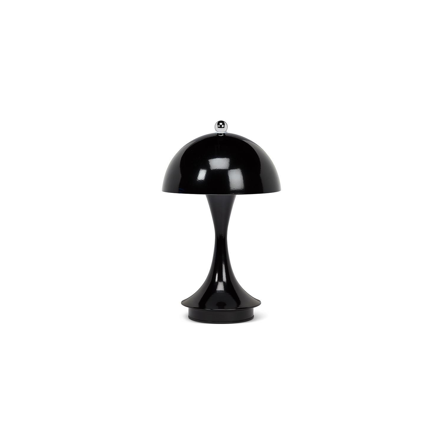 Abbott Trilite Dome Shade LED Lamp, Modern Rechargeable Table Lamp with USB Powered, Mushroom Design for Bedroom, Living Room, or Reading Nook, 10",