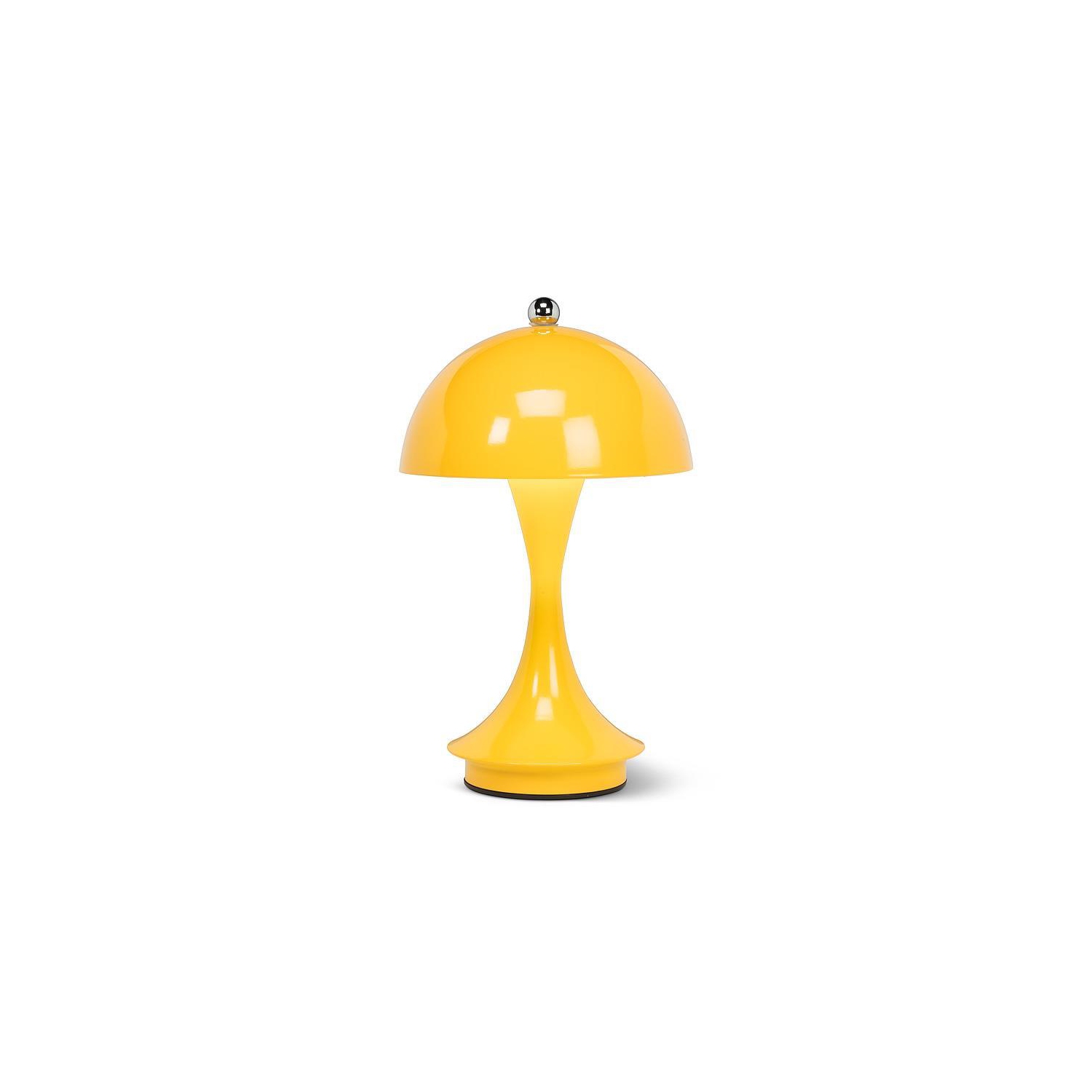 LED Abbott Trilite, lampe de table moderne rechargeable alimentée par USB, champignon pour chambre, salon ou coin lecture, 10&nbsp;po, jaune brillant