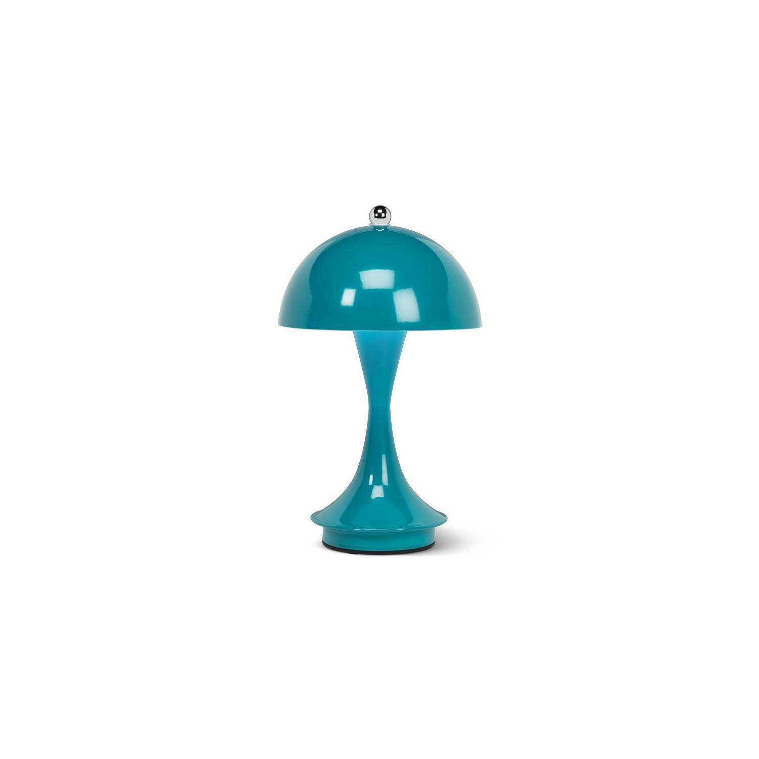 Abbott Trilite Dome Shade LED Lamp, Modern Rechargeable Table Lamp with USB Powered, Mushroom Design for Bedroom, Living Room, or Reading Nook, 10",