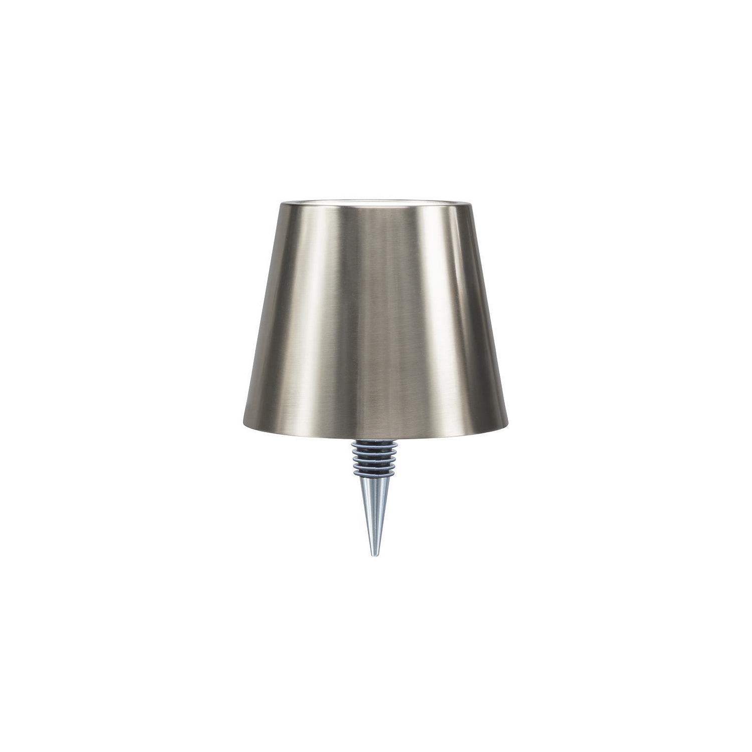 Abbott |Classic Shade LED Bottle Stopper Light- 5"H- Silver