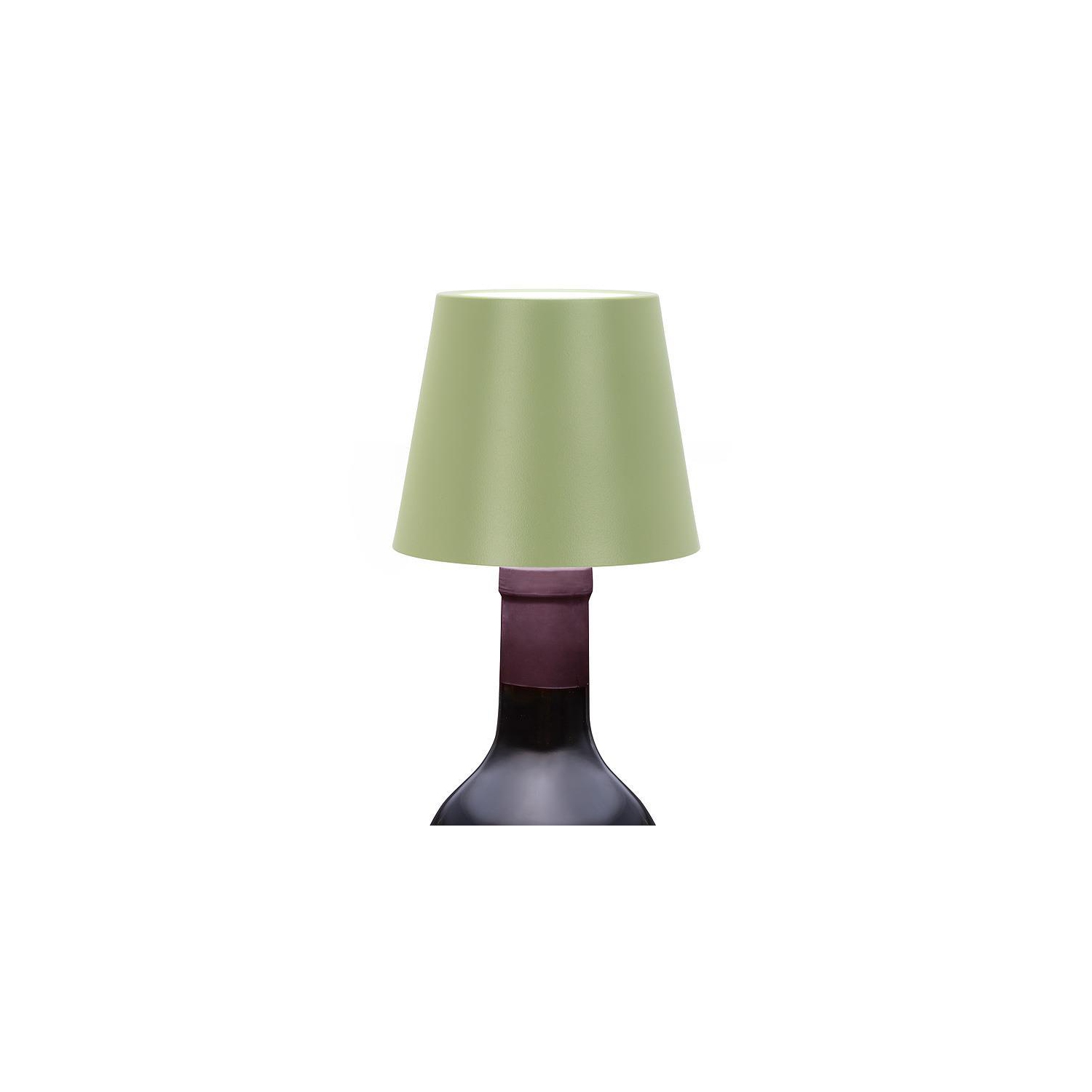 Abbott |Classic Shade LED Bottle Stopper Light- 5"H- Green