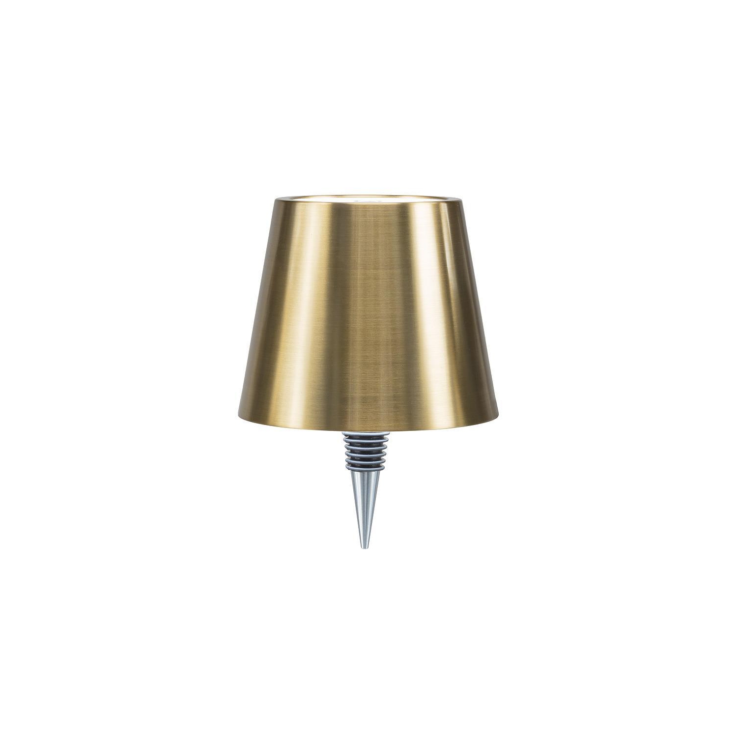 Abbott |Classic Shade LED Bottle Stopper Light- 5"H- Gold