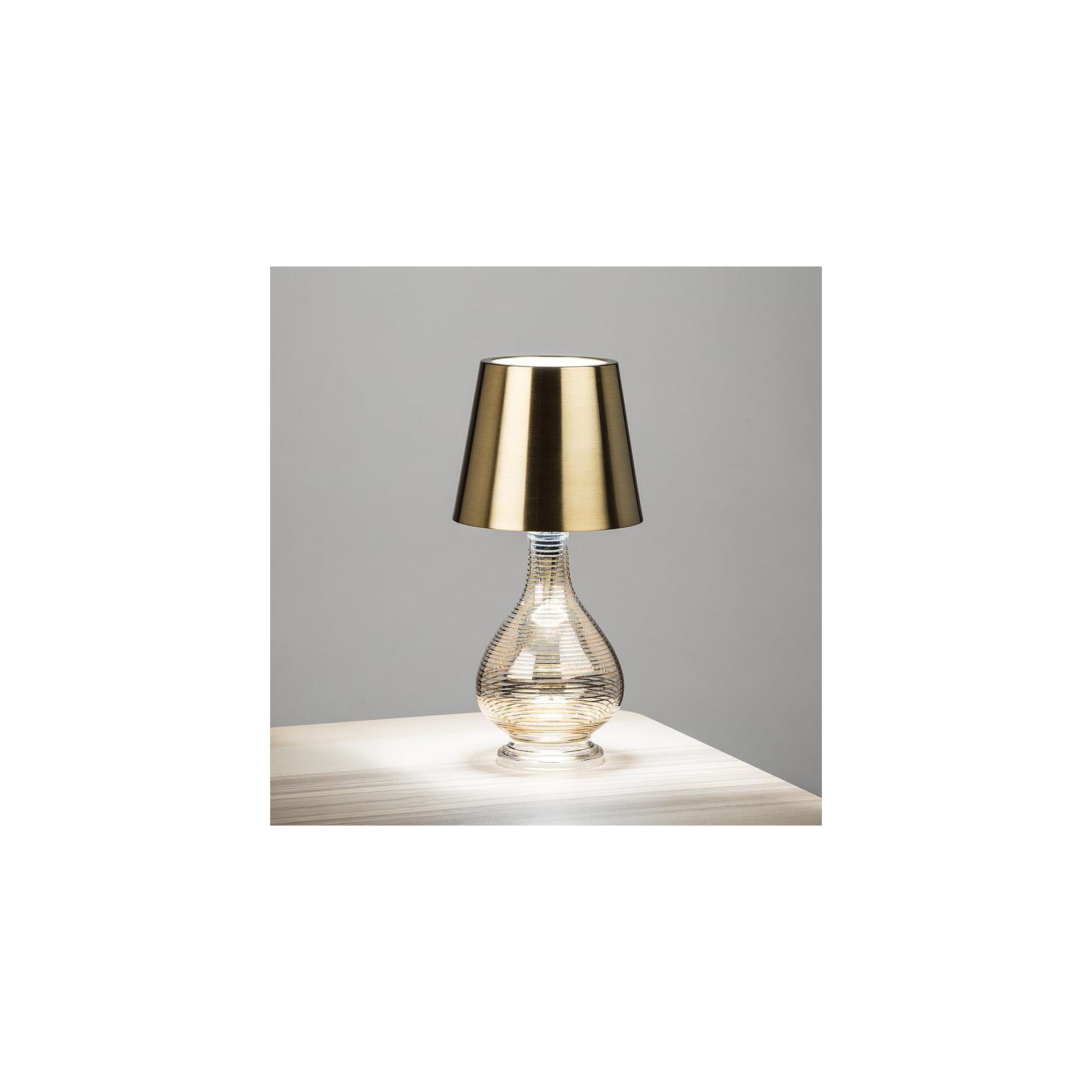 Abbott |Classic Shade LED Bottle Stopper Light- 5"H- Gold