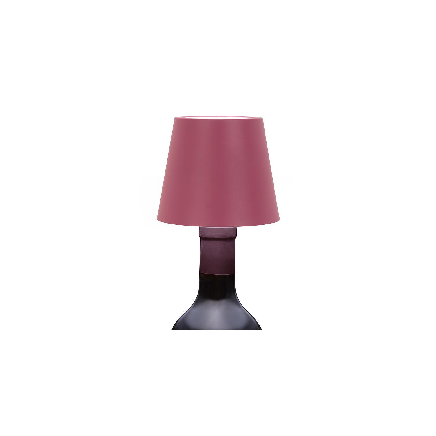 Abbott |Classic Shade LED Bottle Stopper Light- 5"H- Magenta Pink