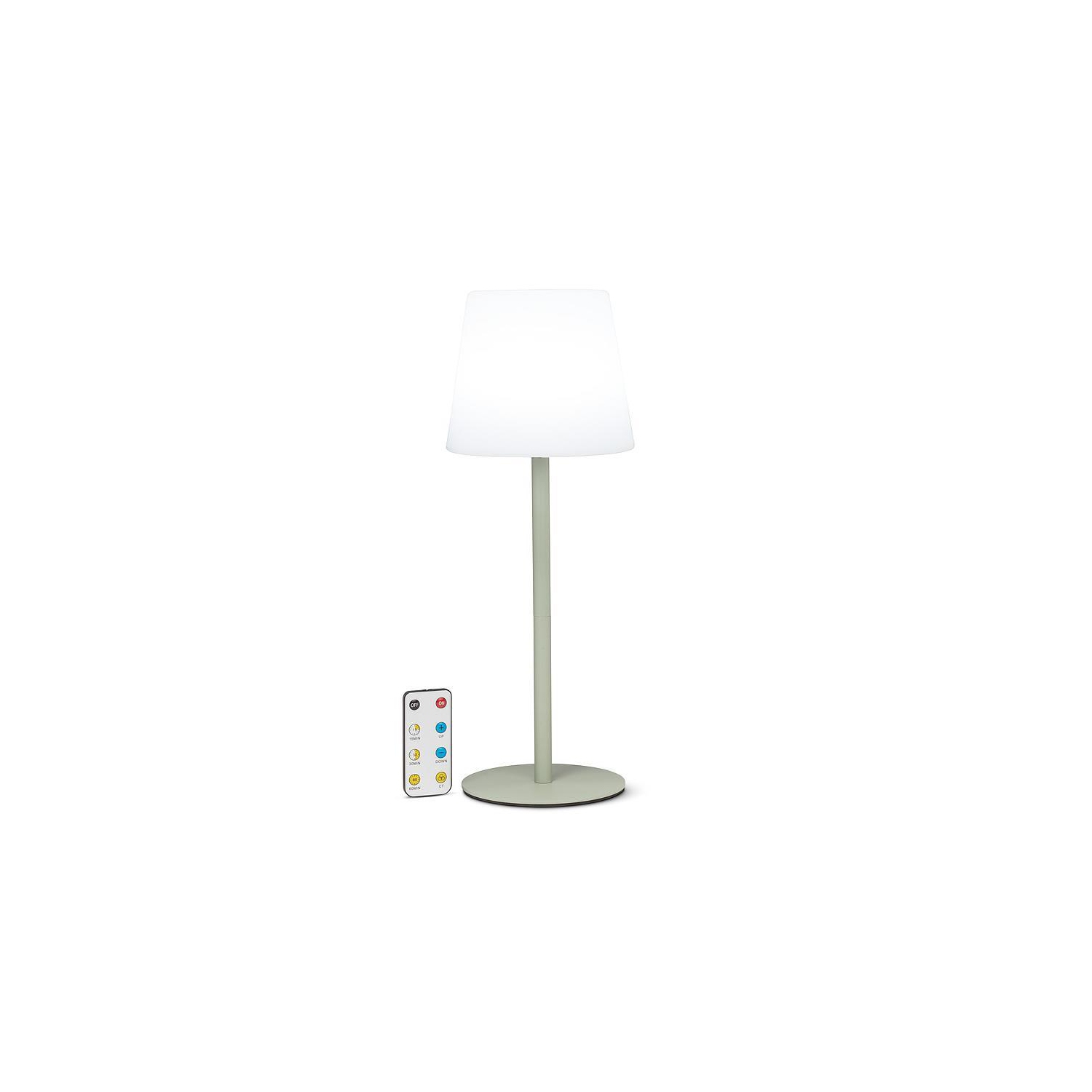 Abbott |Outdoor LED Table Light with Remote- 16"H- Green