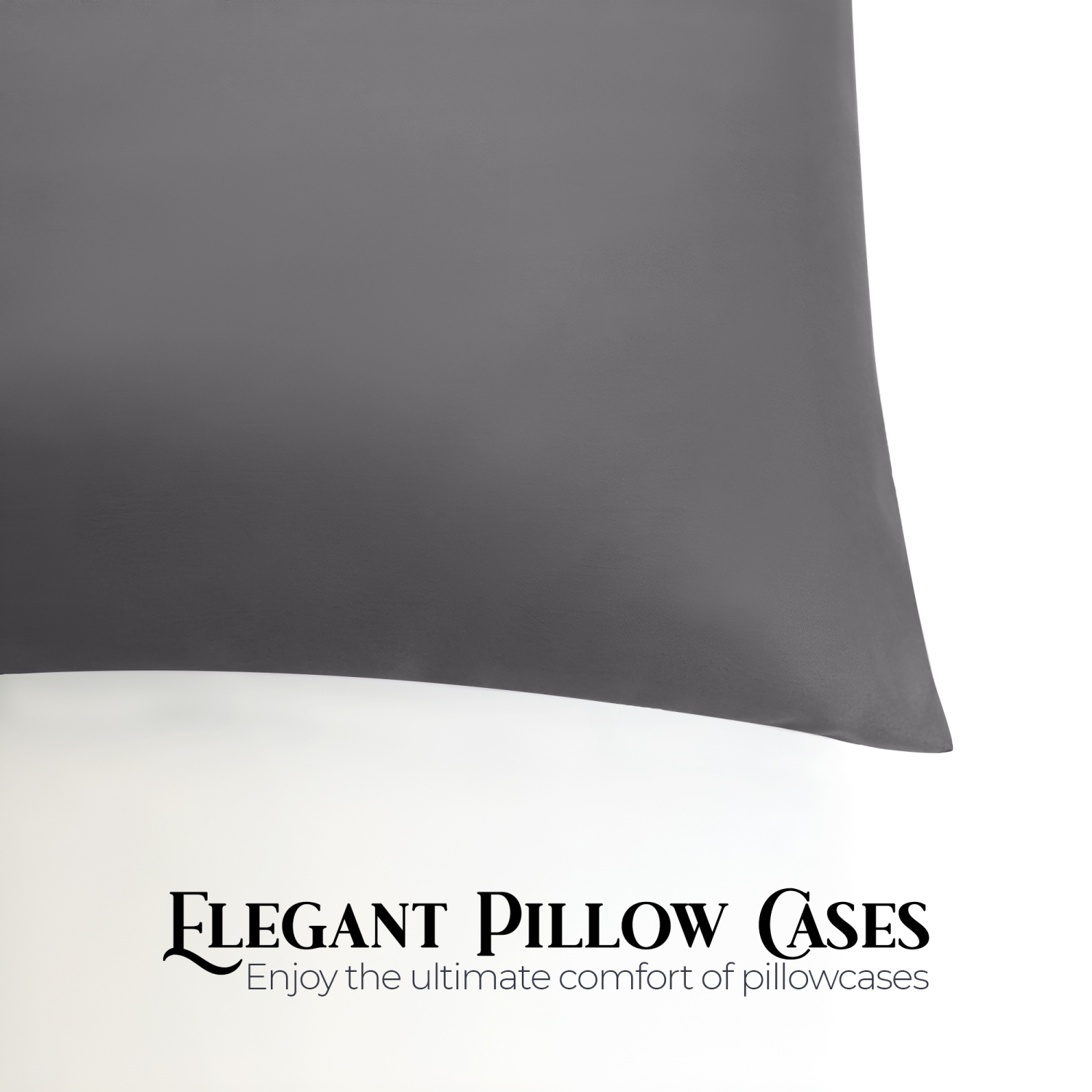 Ensemble de draps Beddora pour grand lit gris anthracite – Microfibre de polyester 95 GSM douce et durable