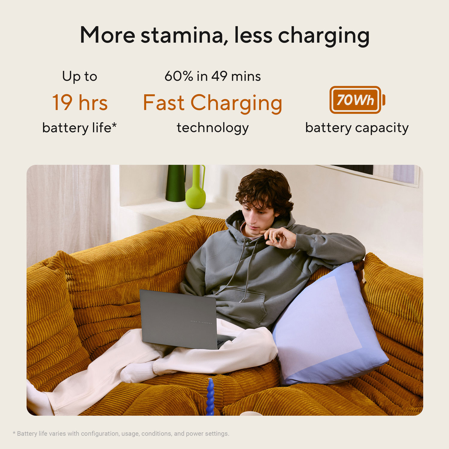 ASUS Vivobook S16 16" AI Laptop - Matte Grey