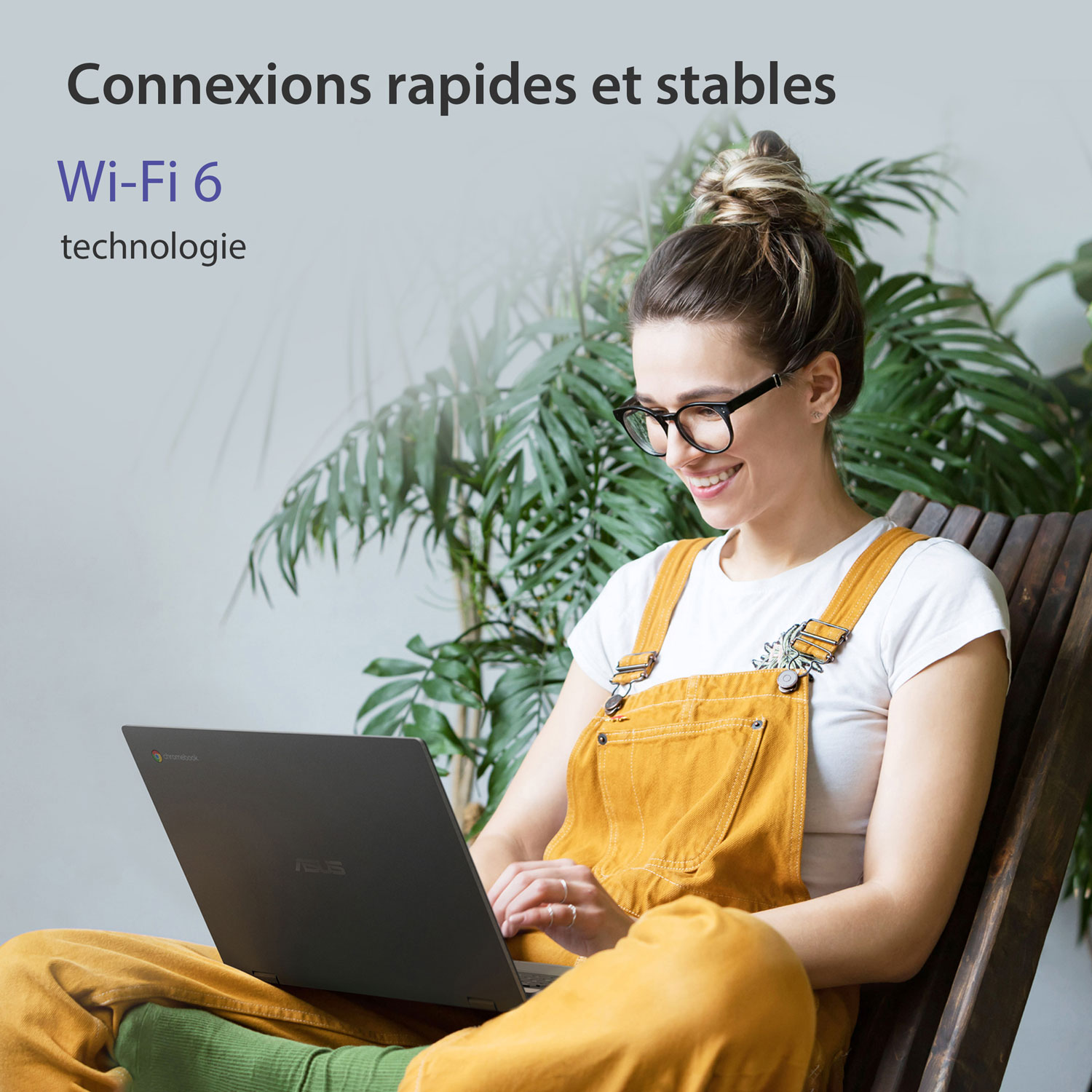 Chromebook à écran tactile de 14 po CM14 Flip d'ASUS avec 3 mois de forfait Google AI Pro