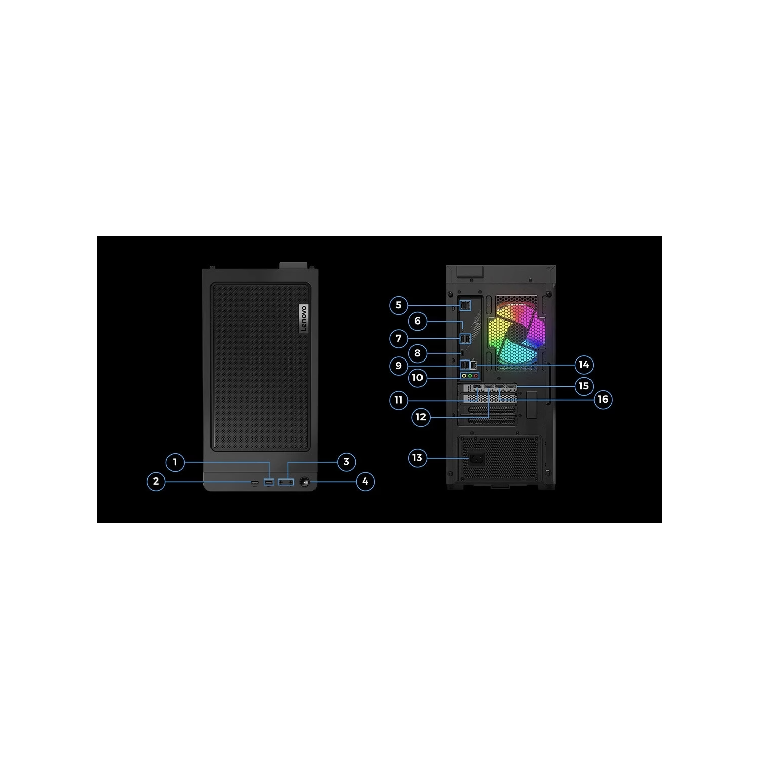 2023 Ordinateur de jeu Legion T5 12ᵉ HDD de Lenovo à 12 coeurs i7-12700 de NVIDIA, GeForce RTX 3060 12&nbsp;Go GDDR6 de NVIDIA, DDR5 1&nbsp;To NVMe