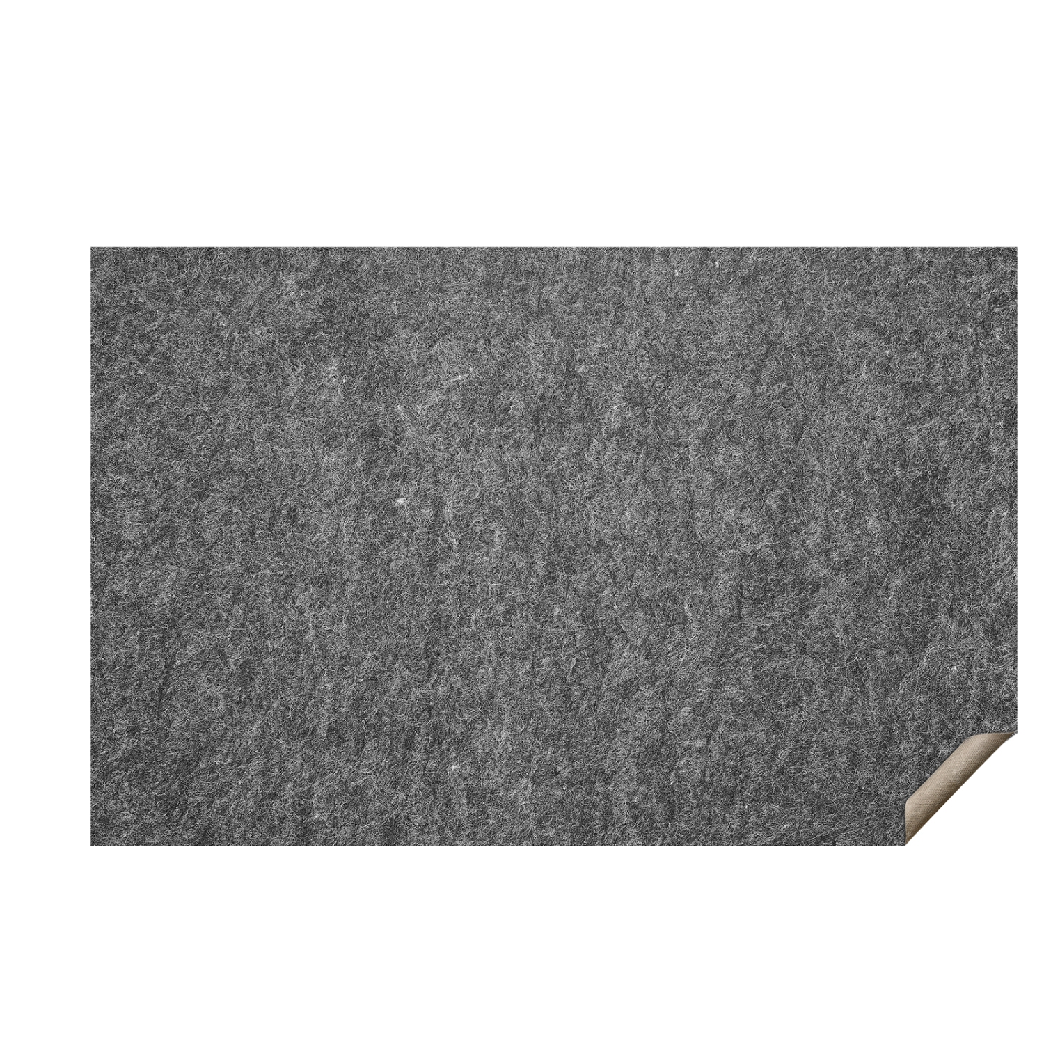 VEVOR 5' x 8' Slip-Resistant Rug Pad, Protective Cushioning Carpet Pad, 1/4"Thick, Dual Surface - Polyester Felt + Latex, Gray, 3-4㎡ Area Carpet