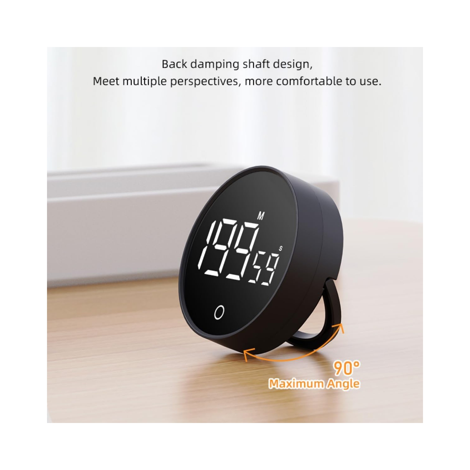 Minuteries de cuisine numériques, minuterie à compte à rebours magnétique avec affichage LED pour la classe, minuterie pour la cuisson et minuterie