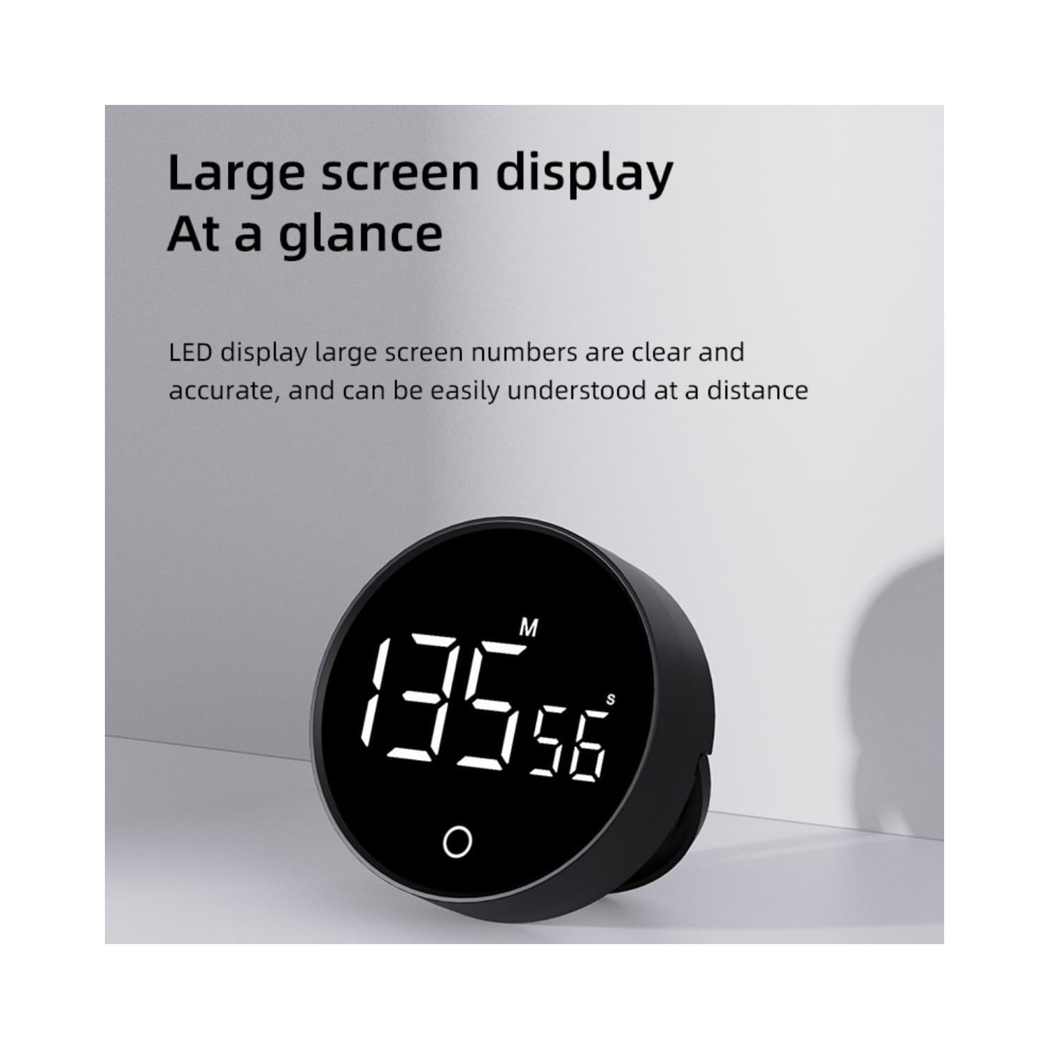 Minuteries de cuisine numériques, minuterie à compte à rebours magnétique avec affichage LED pour la classe, minuterie pour la cuisson et minuterie