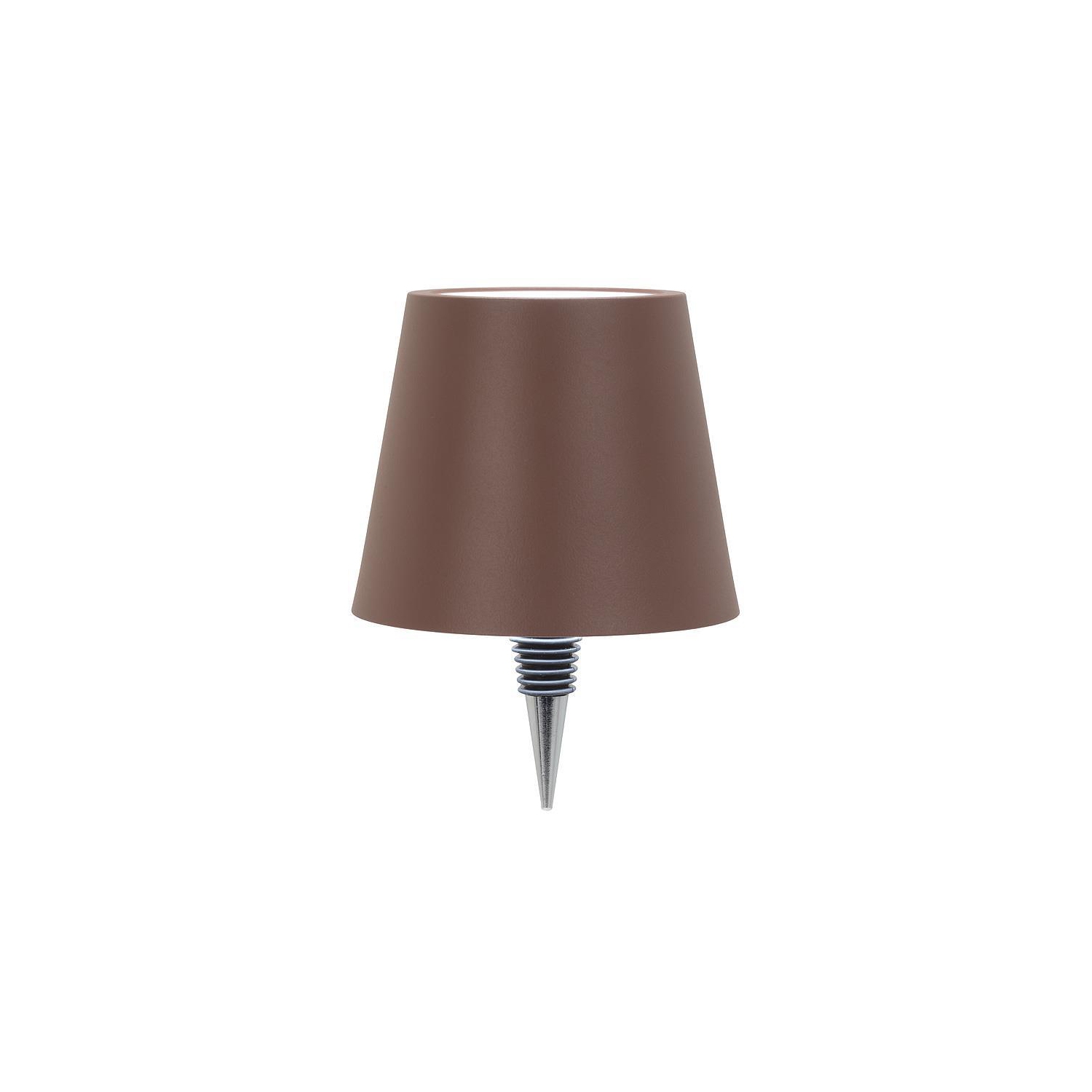Abbott |Classic Shade LED Bottle Stopper Light- 5"H- Brown