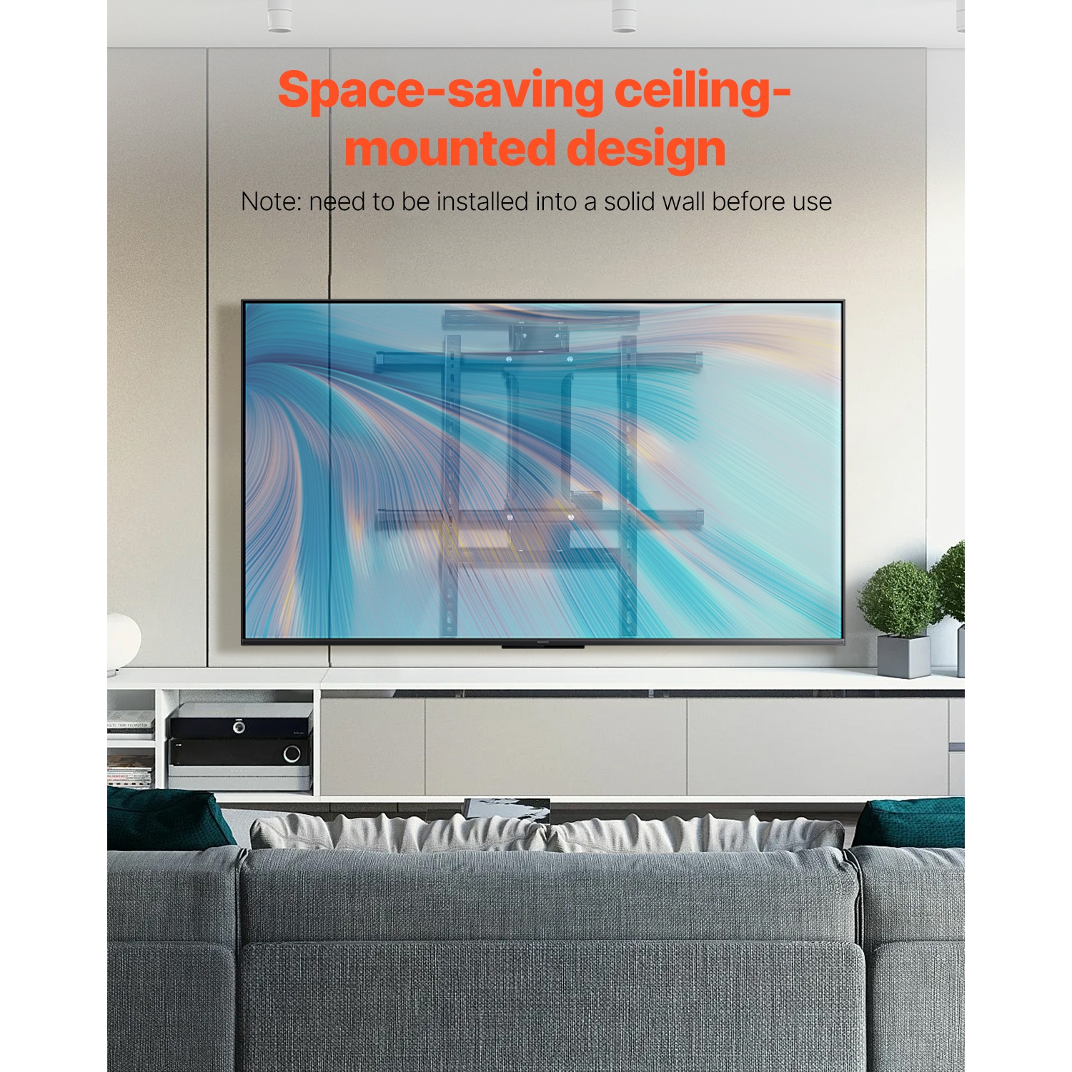 &nbsp;&nbsp;&nbsp;&nbsp;Support mural motorisé VEVOR pour téléviseur&nbsp;de