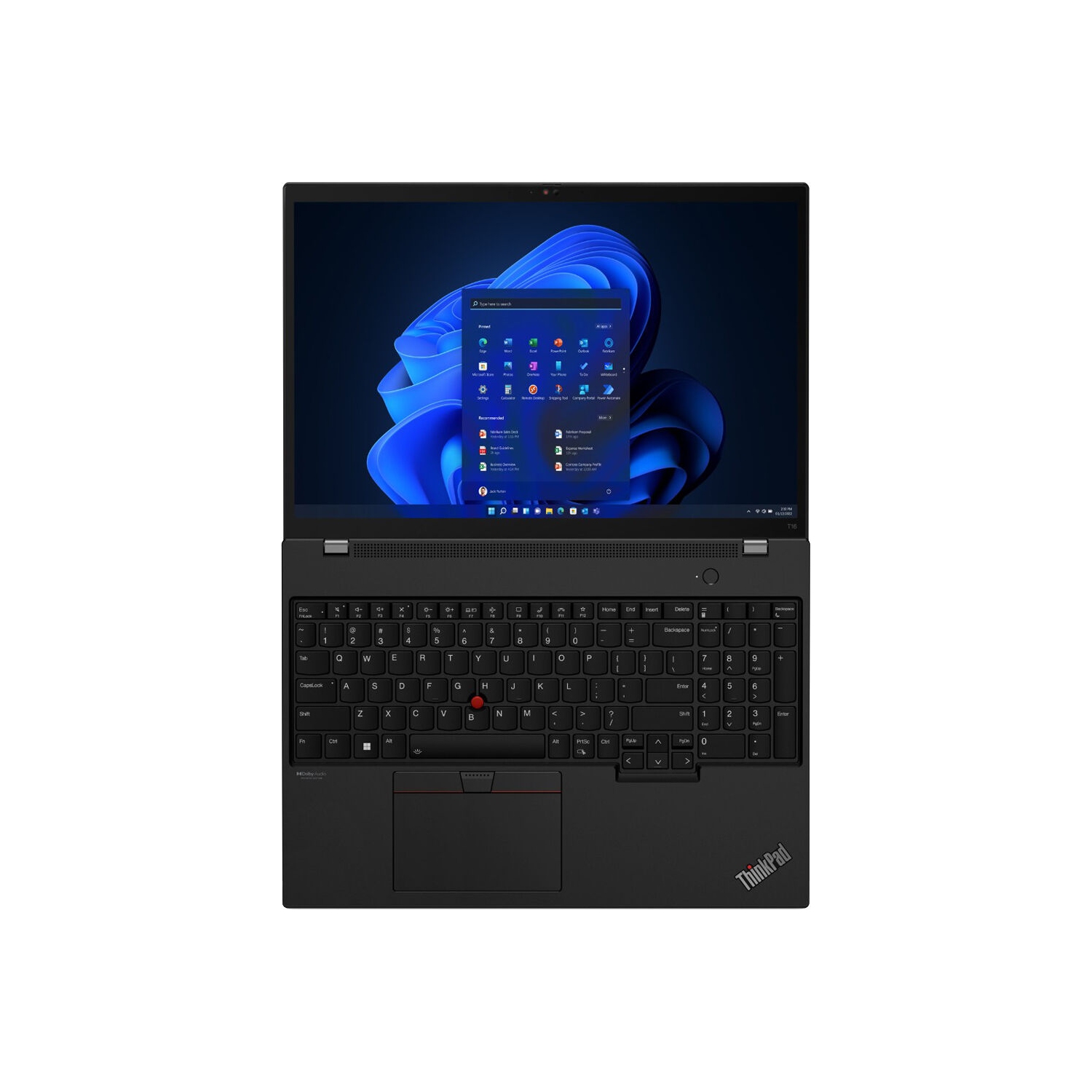 Lenovo ThinkPad T16 Gen 2 Laptop, Intel 12-Core i7-1360P, 16" WUXGA IPS Display, Iris Xe Graphics, 32GB DDR5 1TB SSD, Backlit Keyboard, Fingerprint,
