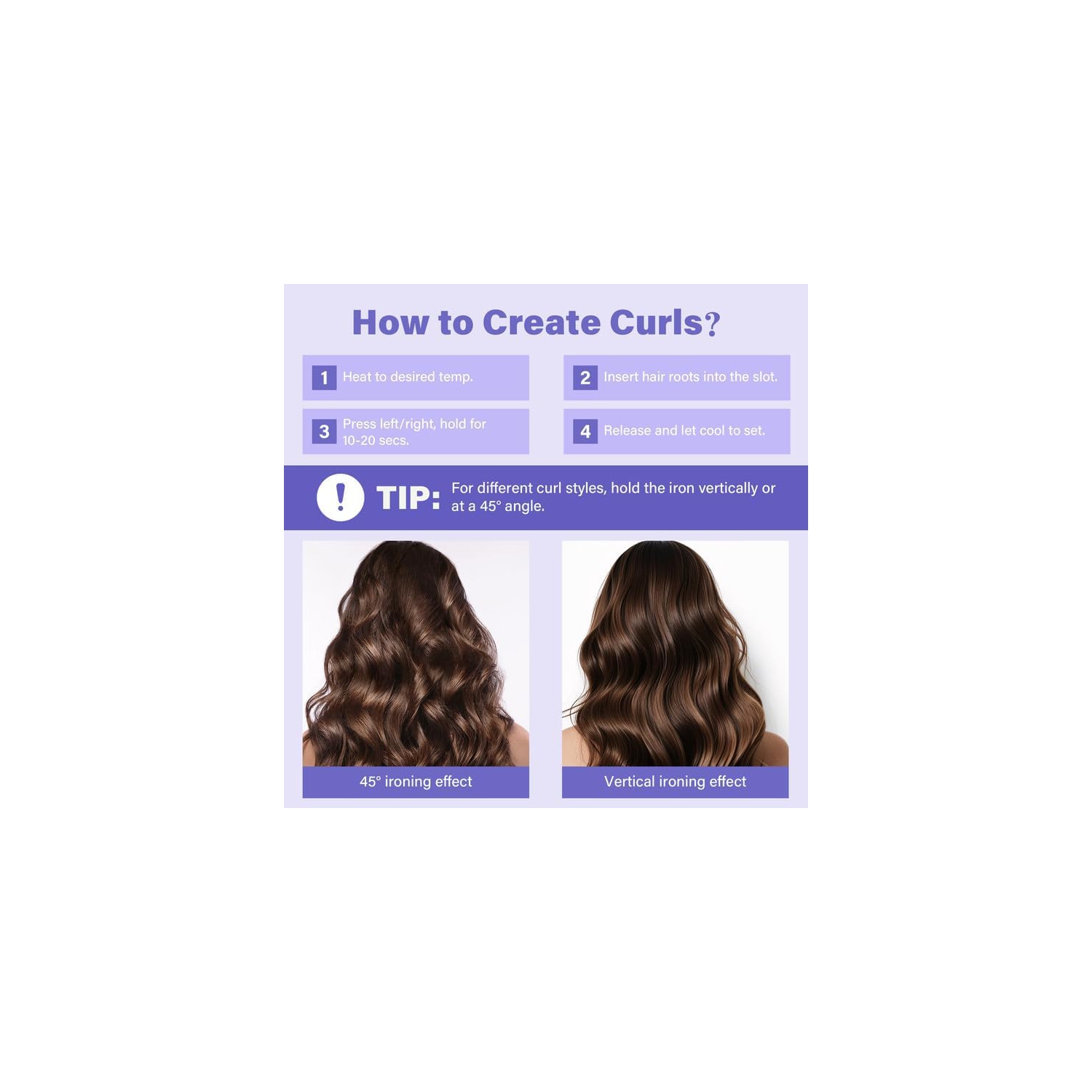 Fully automatic negative ion liquid crystal curling iron, no hair damage, electric rotation big wave lasting shaping 32mm big curl, 4 temperature