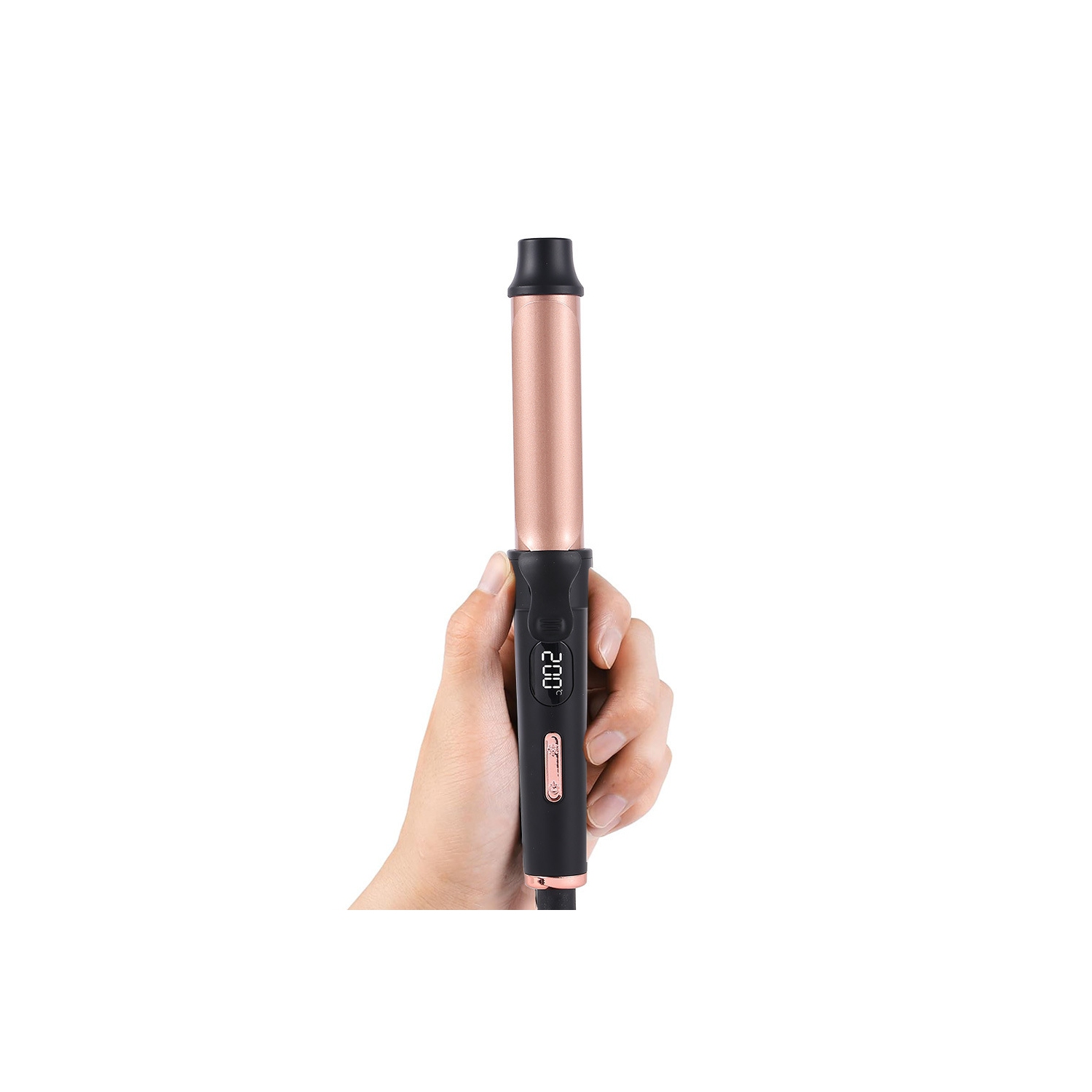 25mm Electric Curling Iron, Mini Travel Electric Curling Iron Hairdressing Tools Coated heat conductor, five-stage temperature adjustment, 5 minutes