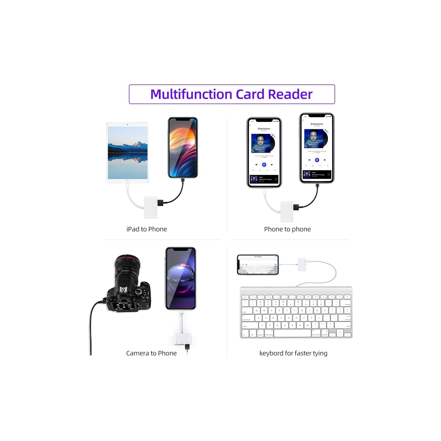 Card reader three in one sd multi-function typec mobile phone android usb adapter multi-port reading mini type-c to sd/tf dual card + USB
