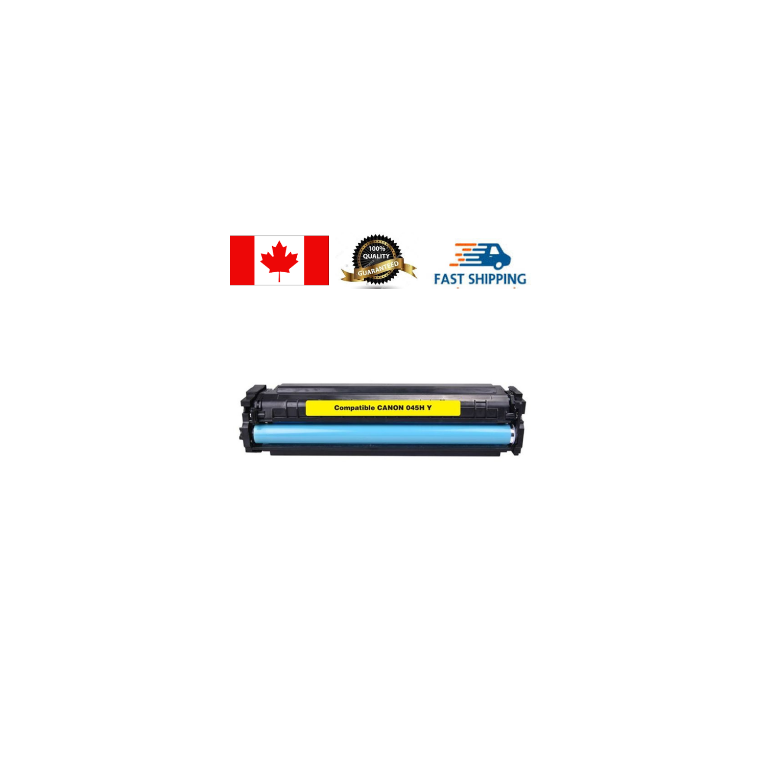 CARTOUCHE DE TONER JAUNE CANON 045H, COMPATIBLE