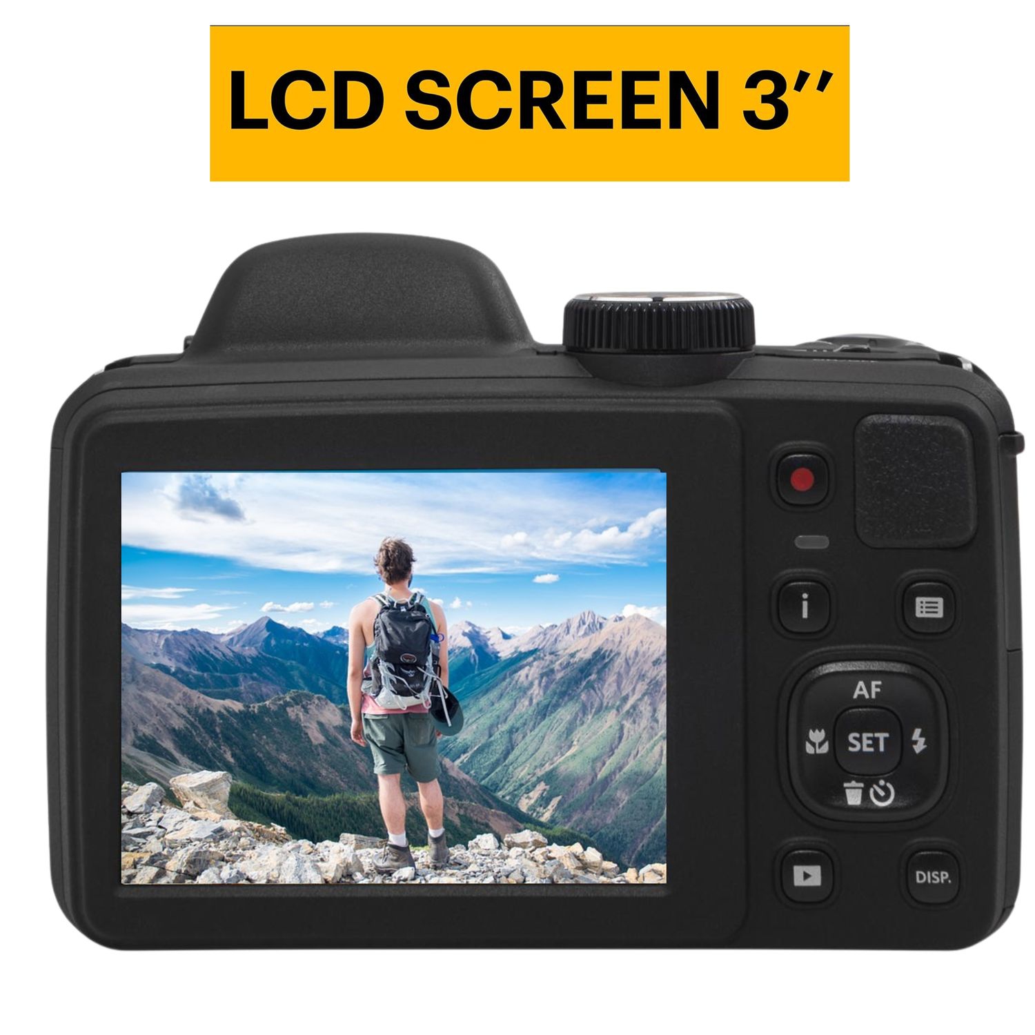 Appareil photo numérique KODAK PIXPRO AZ405 Astro Zoom 20&nbsp;Mpx avec zoom optique 40x 24&nbsp;mm Vidéo HD intégrale 1080p grand-angle et carte